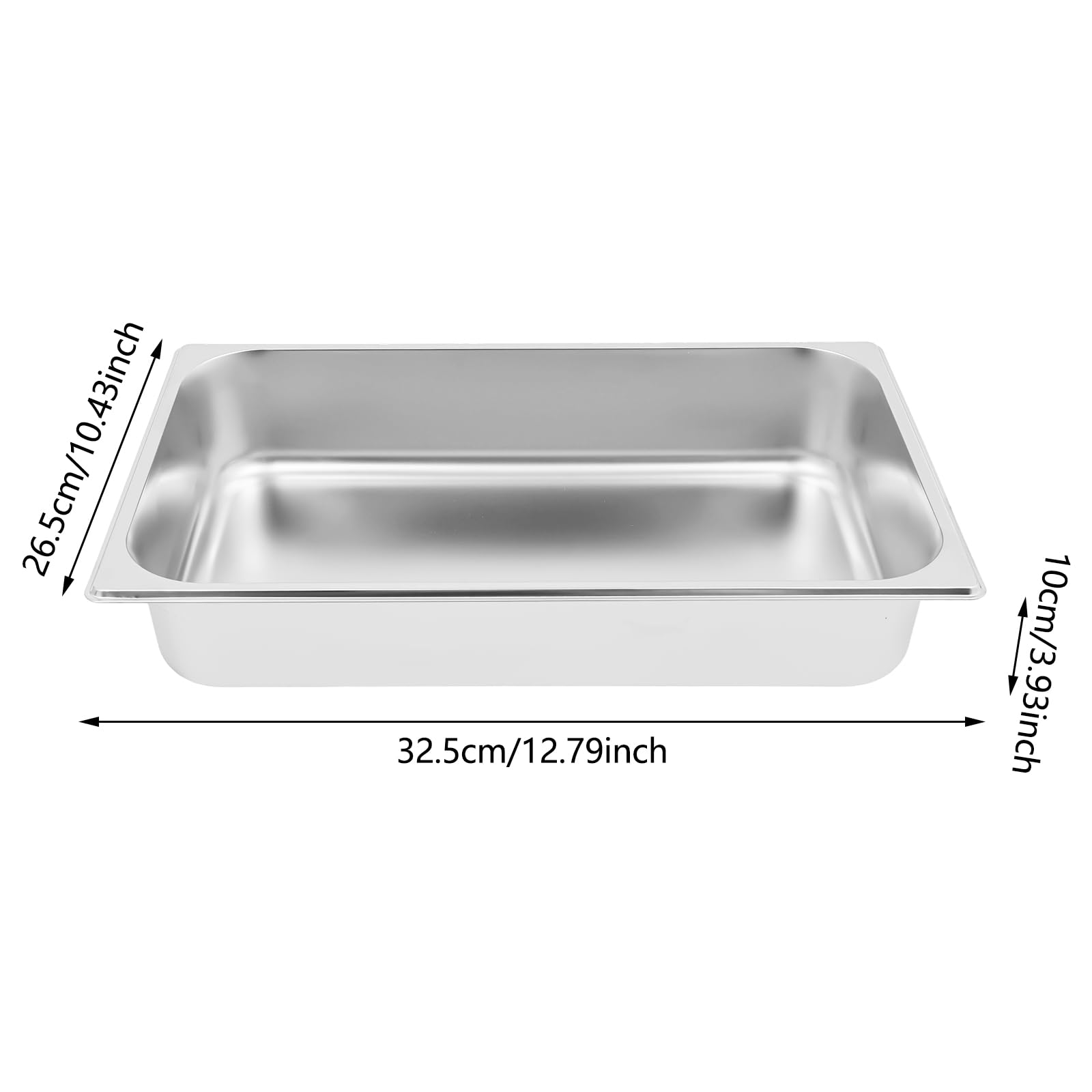 TiryyDrela contenitori alimenti inox 7,5L set 4 con coperchio