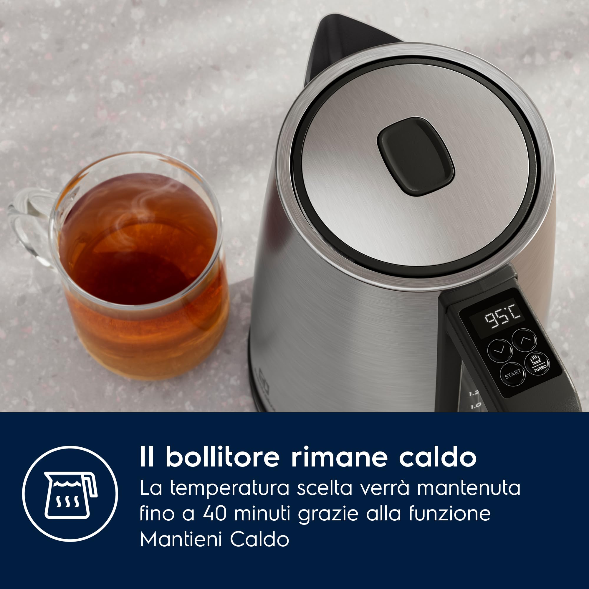Electrolux E5K1-6ST bollitore elettrico Inox 1,7 L