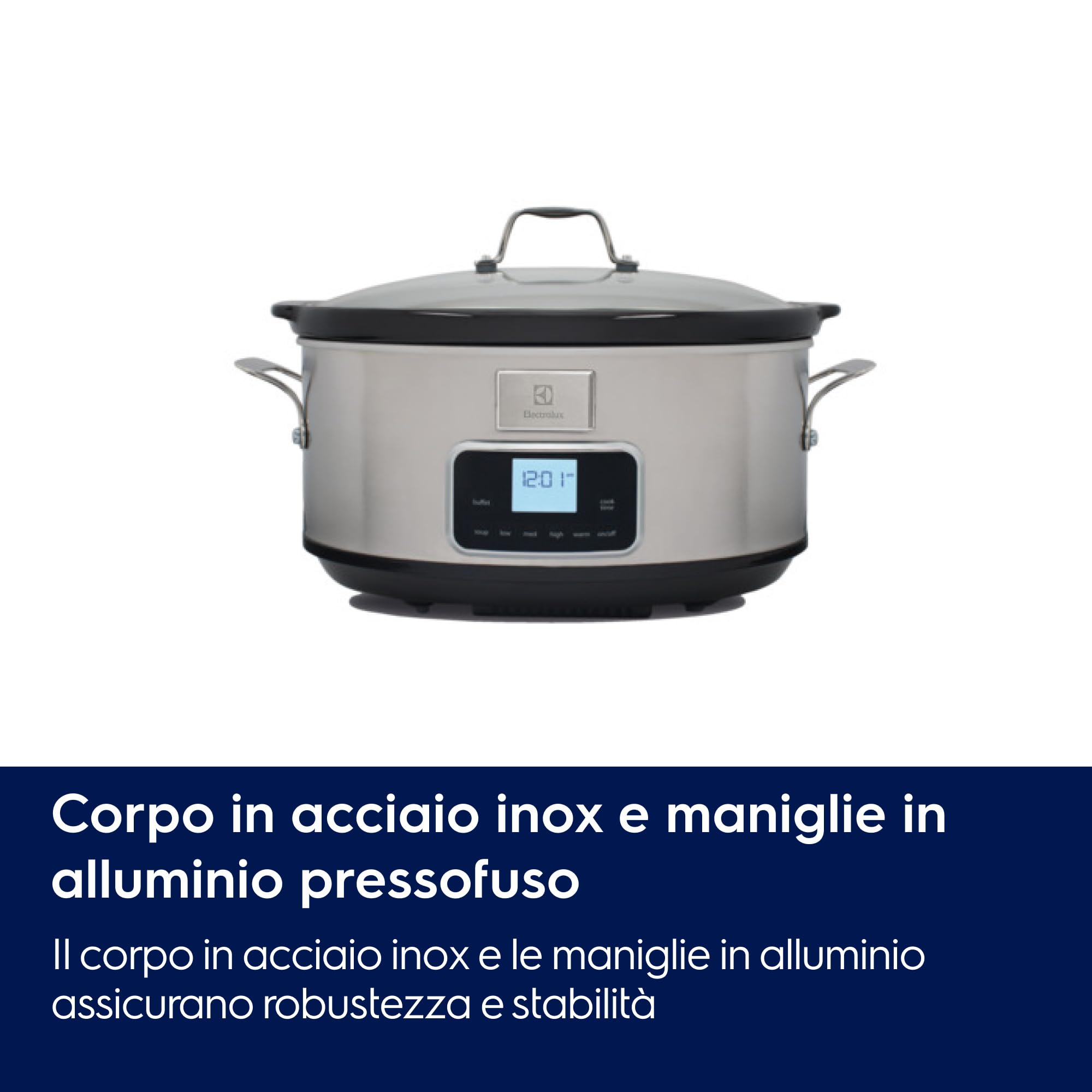 Electrolux ESC7400 slow cooker 6,6 L inox 6 programmi