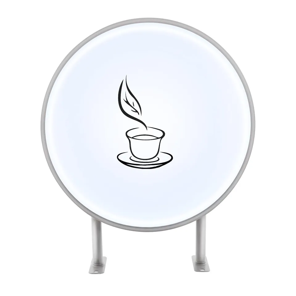 TiryyDrela Insegna Luminosa LED Rotonda 50 cm Doppio Lato