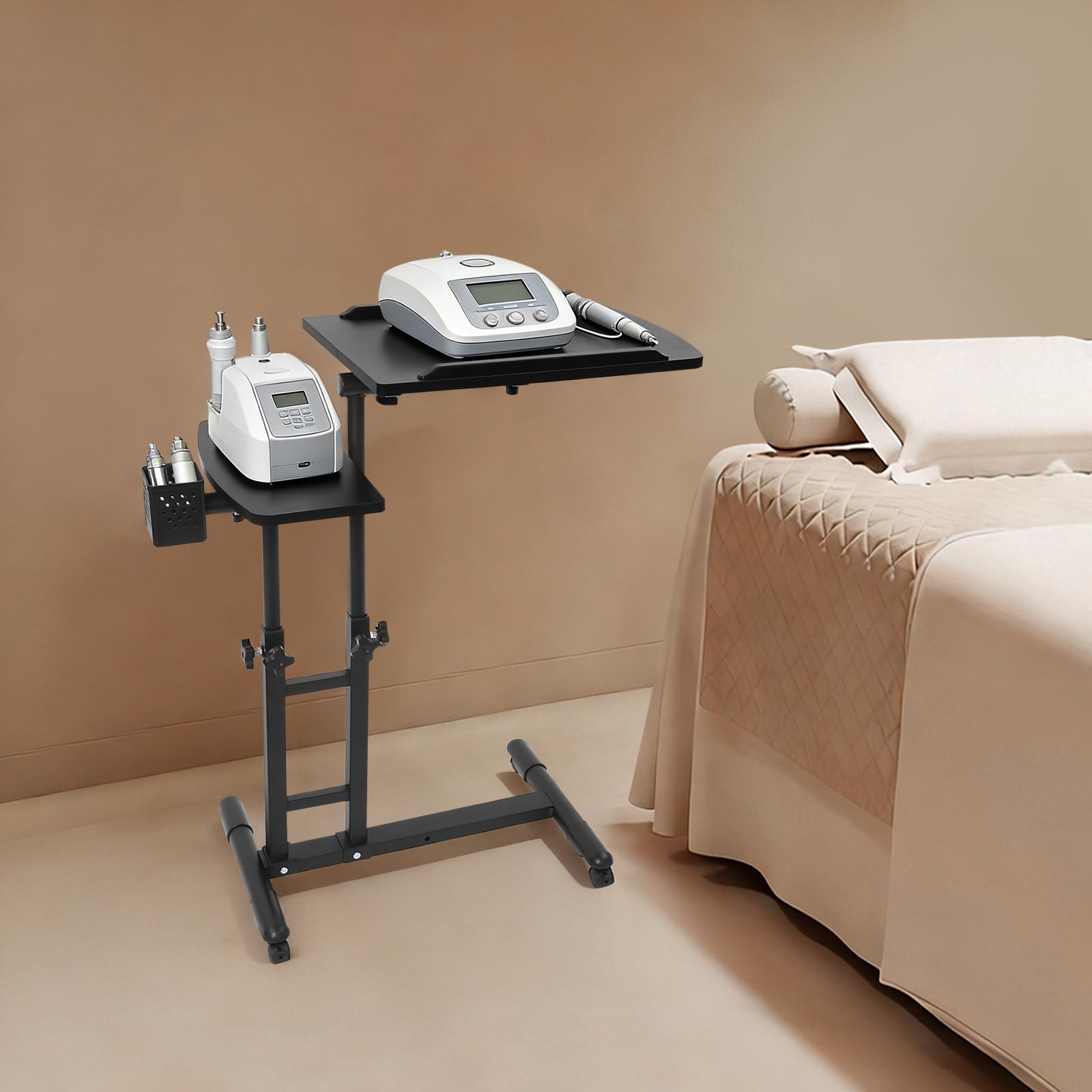 TiryyDrela Carrello Tattoo con Ruote 64x40 cm Altezza Regolabile