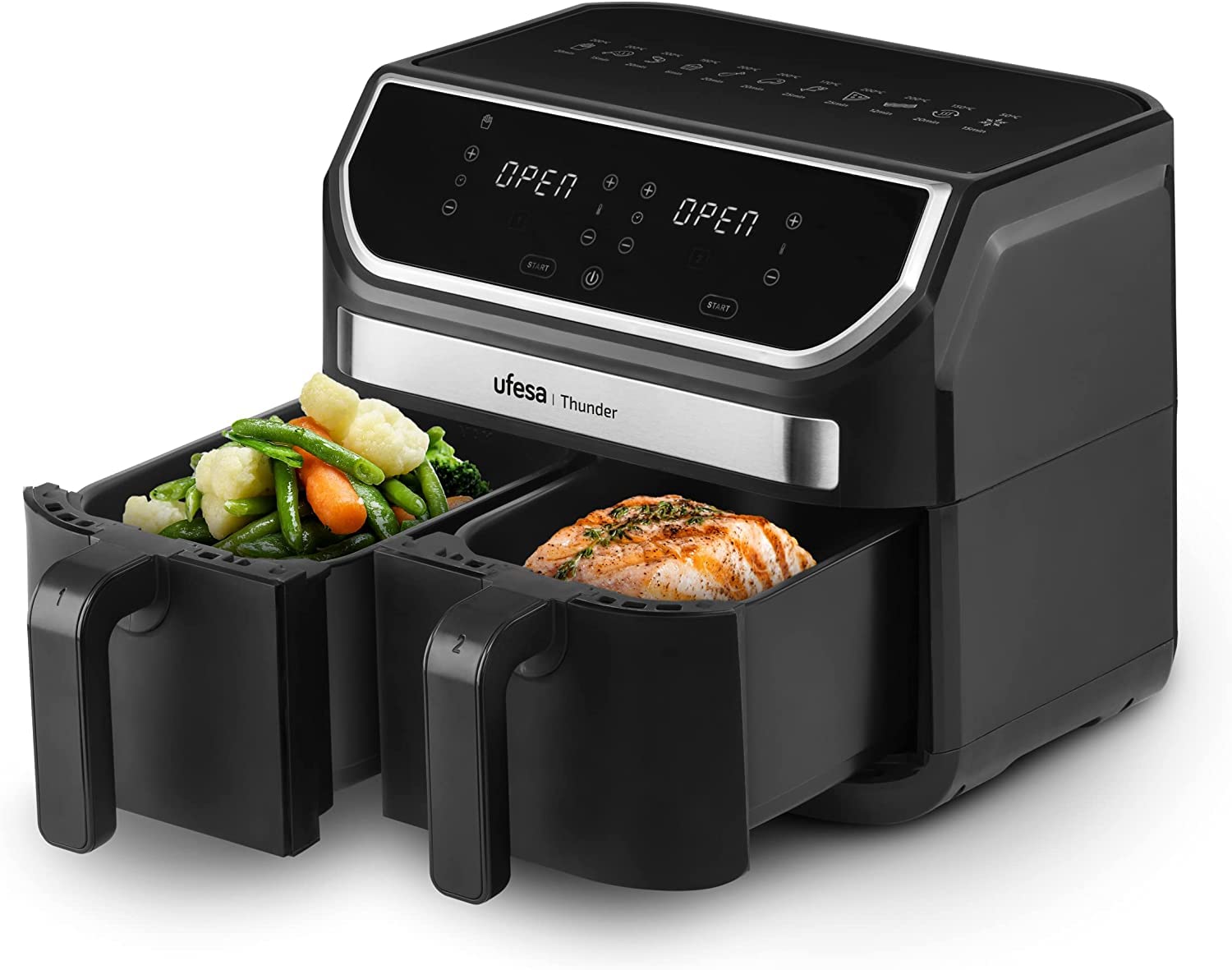 Ufesa Flamingo Duo friggitrice ad aria 11,5 L doppia vasca