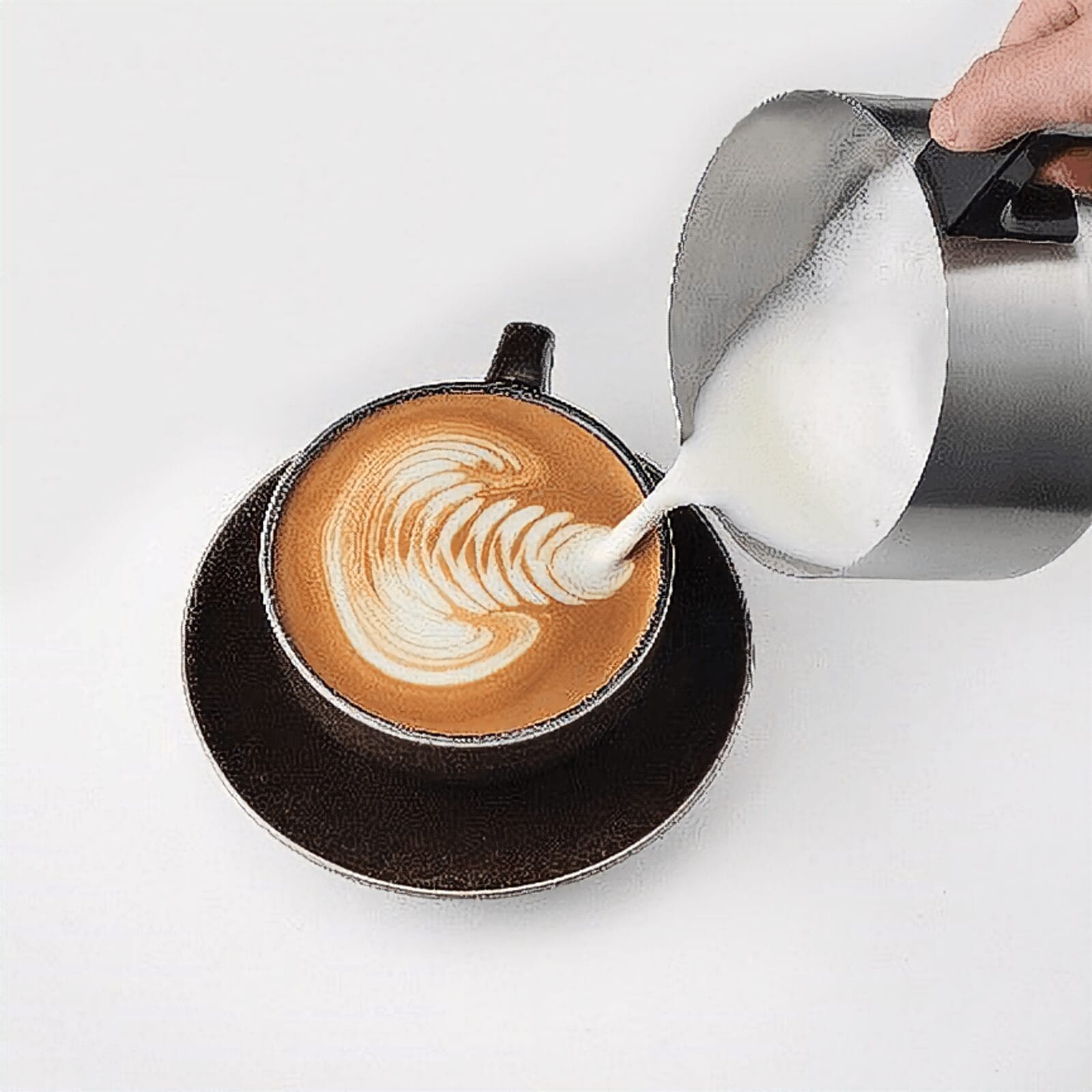 SEVO Set Barista Kit Espresso con Lattiera e Pressino 51 mm