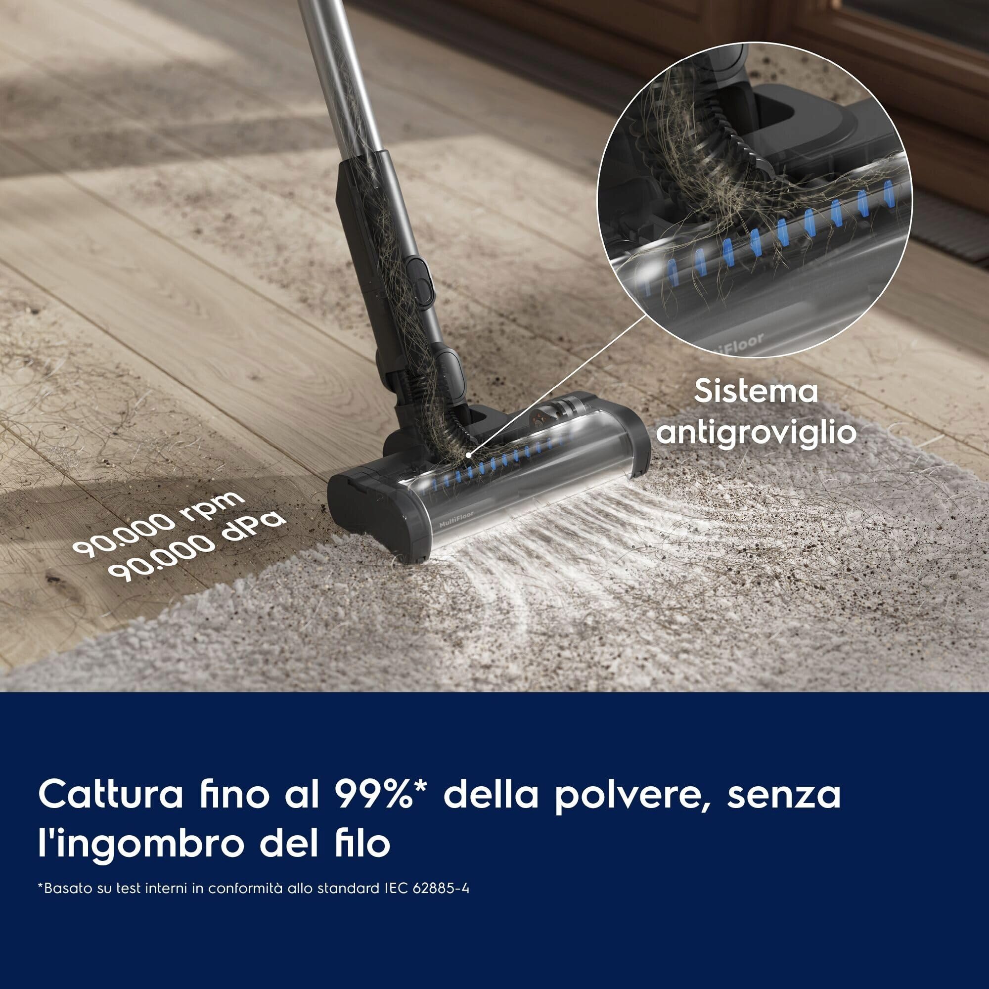 Electrolux Serie 500 EP51AH18SW Scopa Elettrica Senza Filo