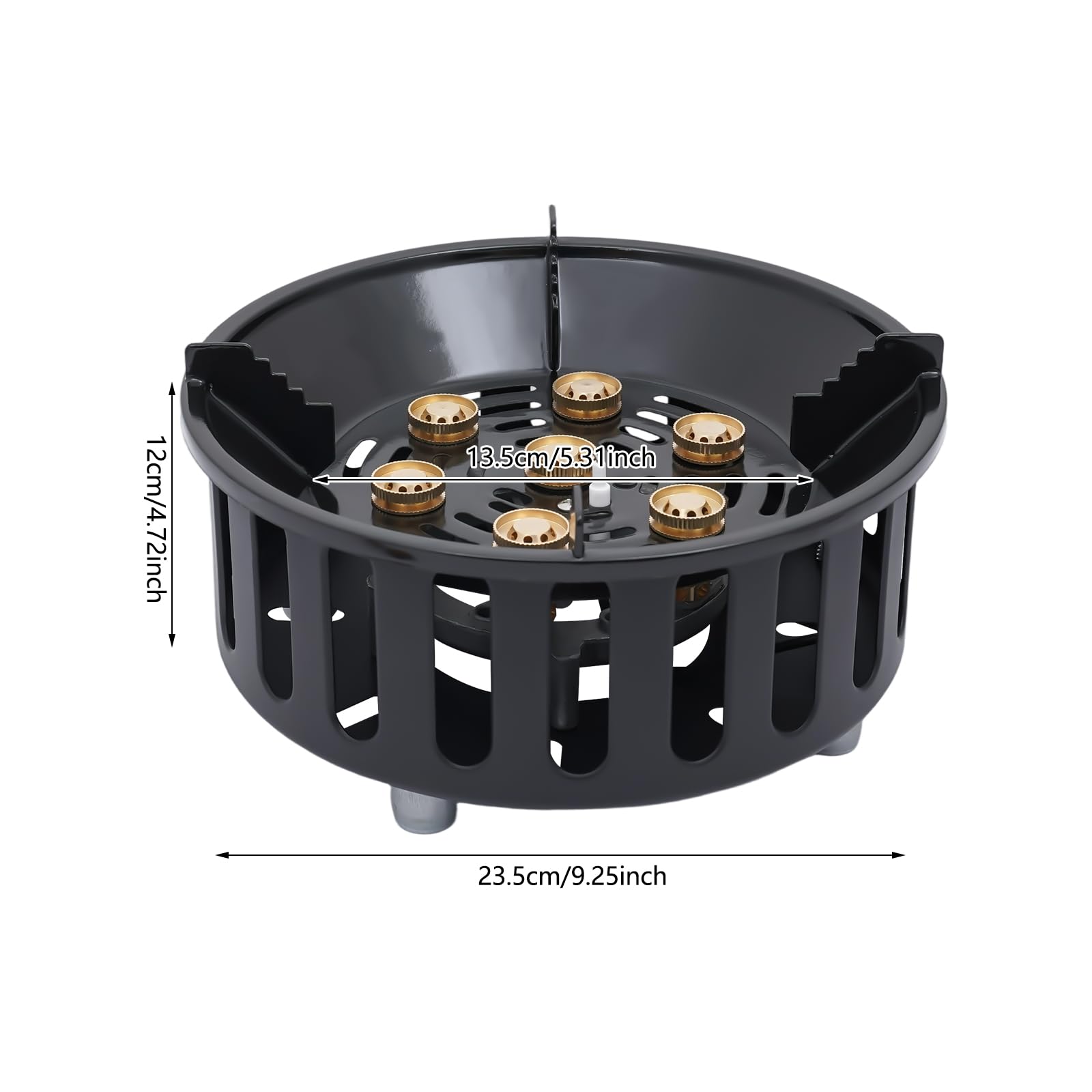 TiryyDrela Fornello Gas Campeggio Portatile 7 Fuochi 940 g