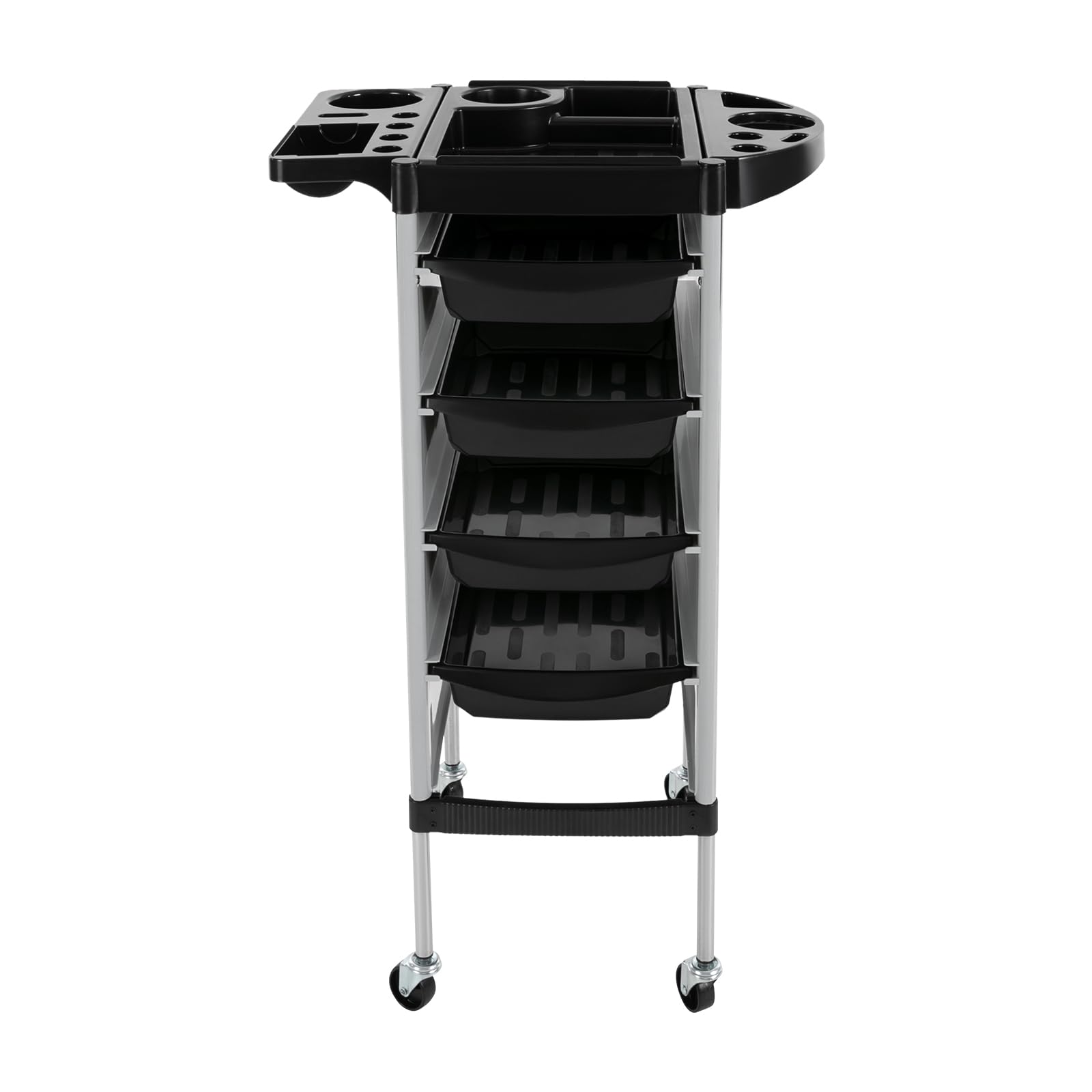 TiryyDrela Carrello Parrucchiere 4 Cassetti 5 Livelli Bianco con Ruote