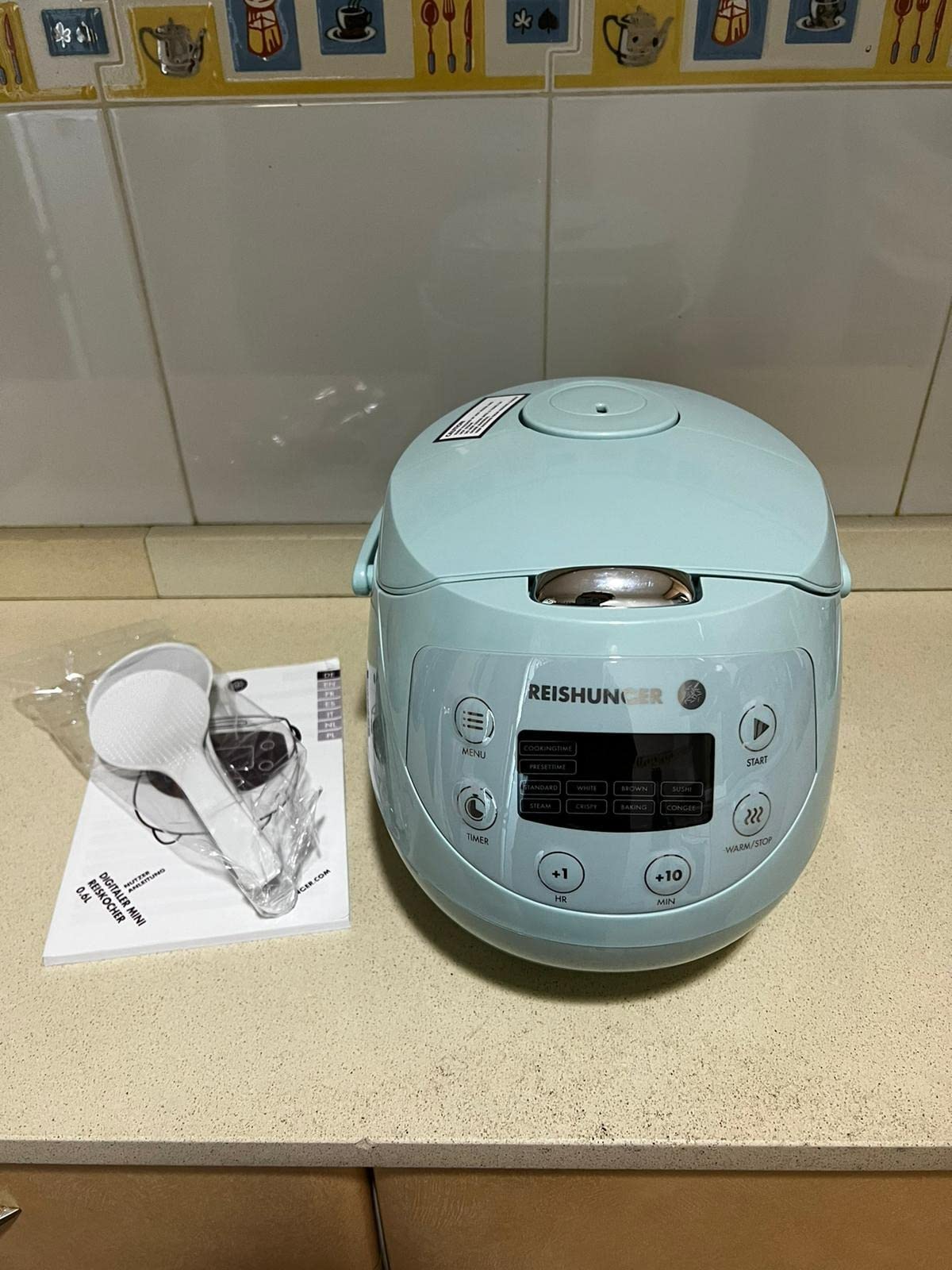 Reishunger cuociriso digitale 0,6 L menta 7 programmi