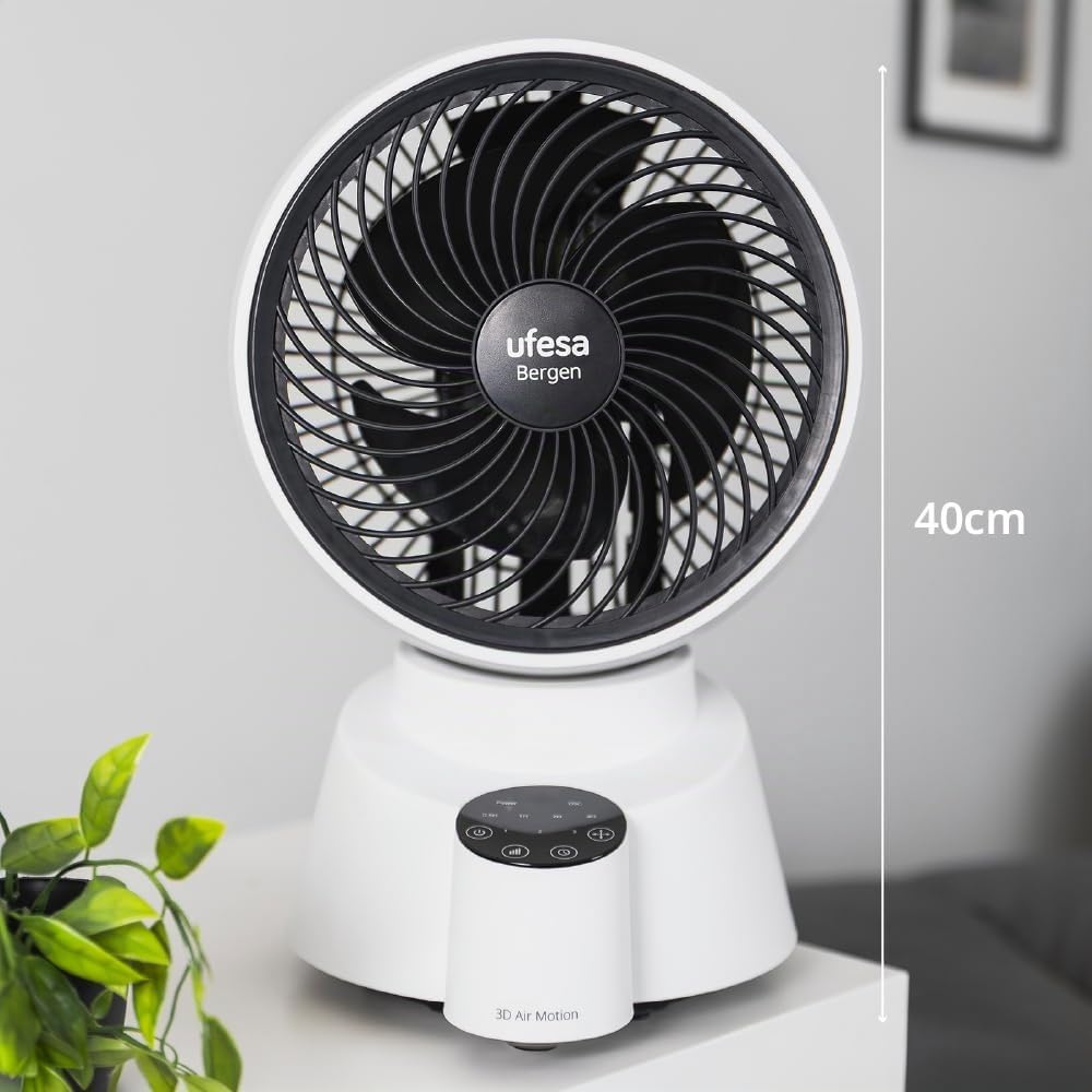 Ufesa Bergen ventilatore da tavolo 40W 6 velocità 3D
