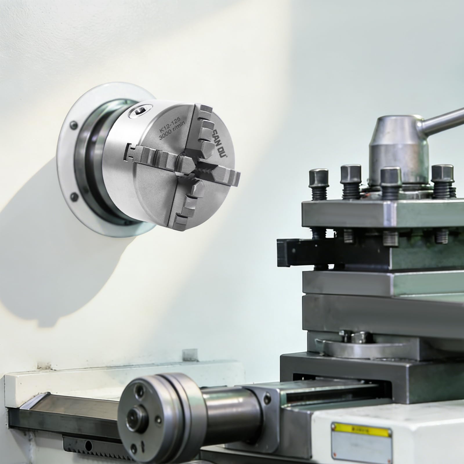TiryyDrela Mandrino Tornio 4 Griffe Autocentrante 125 mm