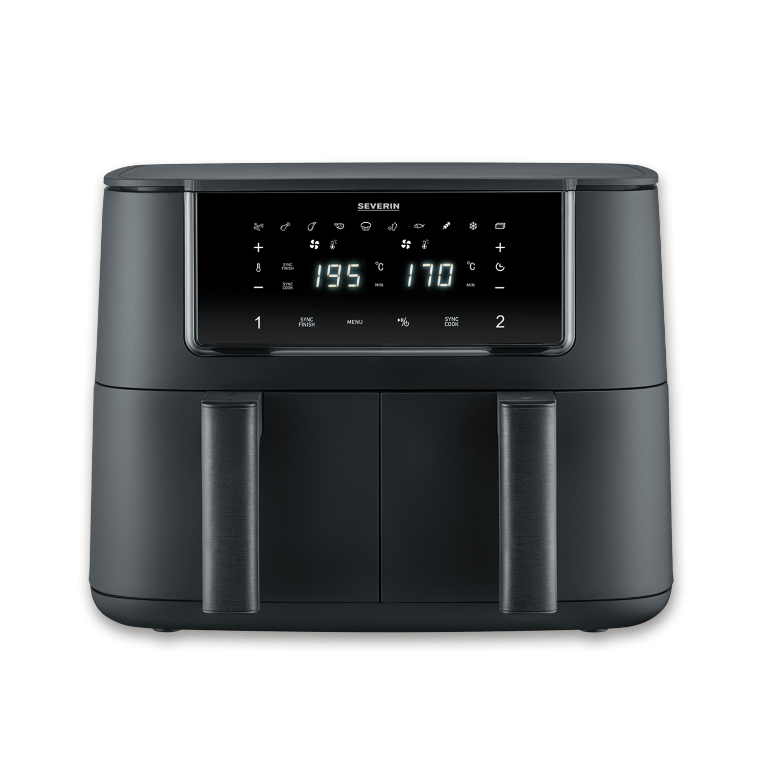 SEVO Black Line Dual friggitrice ad aria 8 L 10 programmi