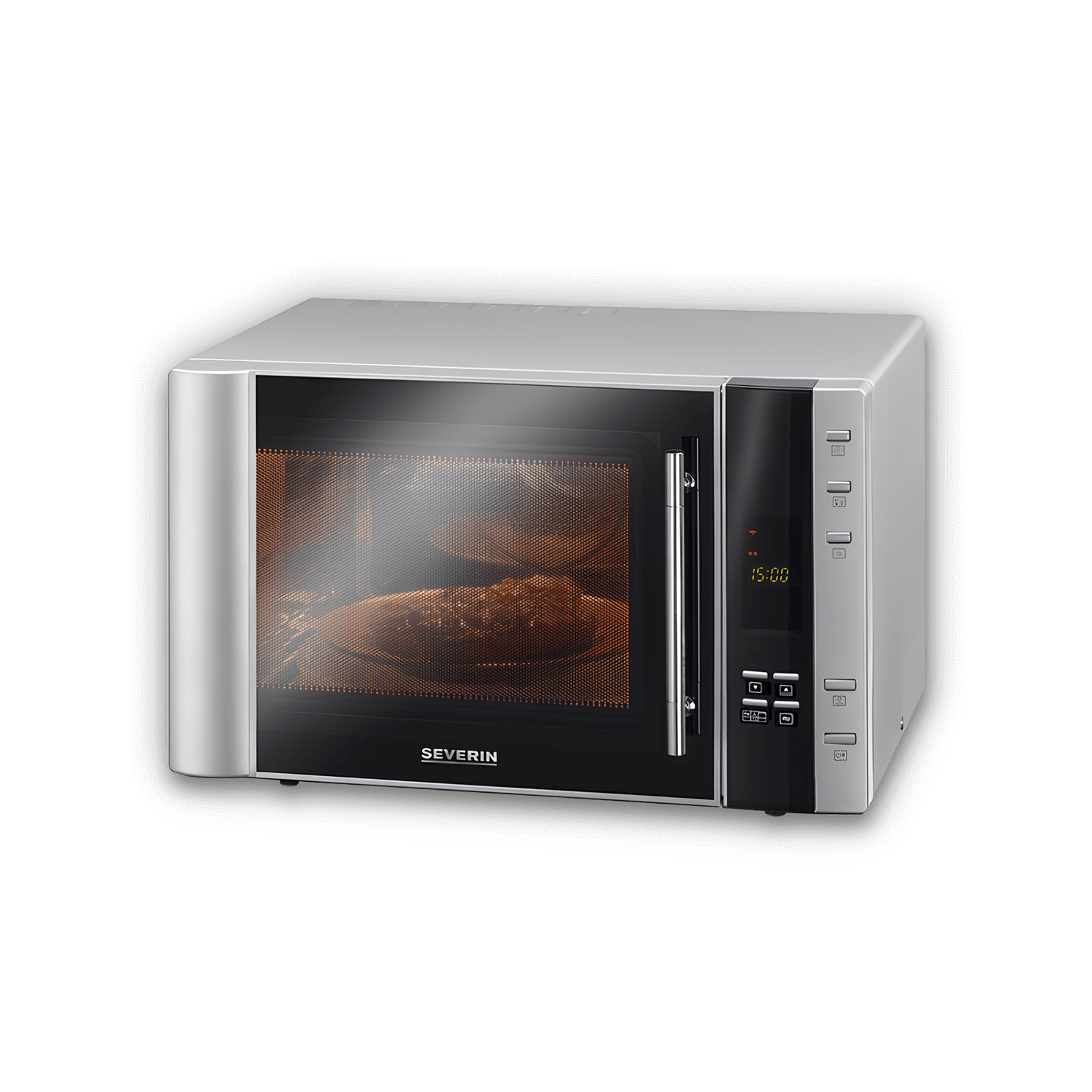 Severin microonde 3 in 1 con grill e aria calda inox