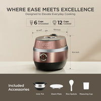CUCKOO CRP-JHR0609F cuociriso induzione pressione 6 tazze 16 menu