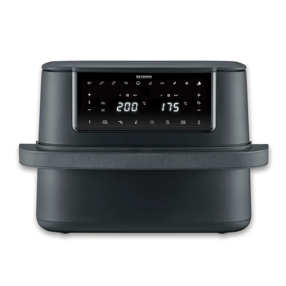SEVO Black Line Flex Friggitrice ad Aria Calda Doppia Zona