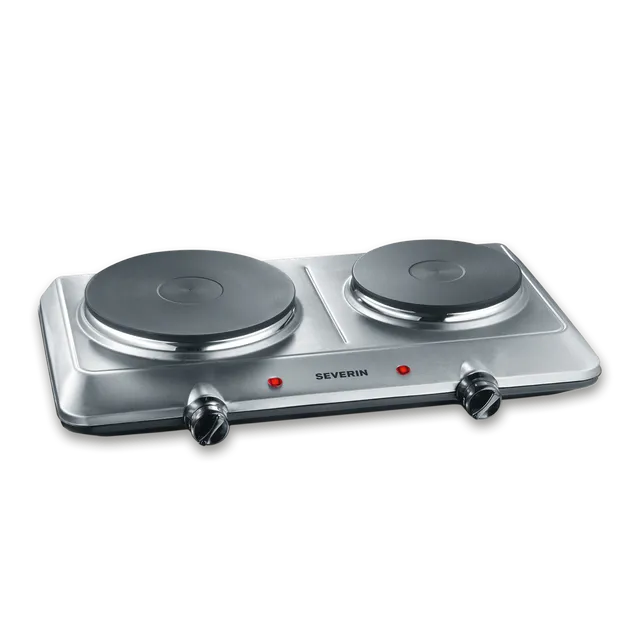 SEVO piastra elettrica doppia 2 fuochi 2500W inox