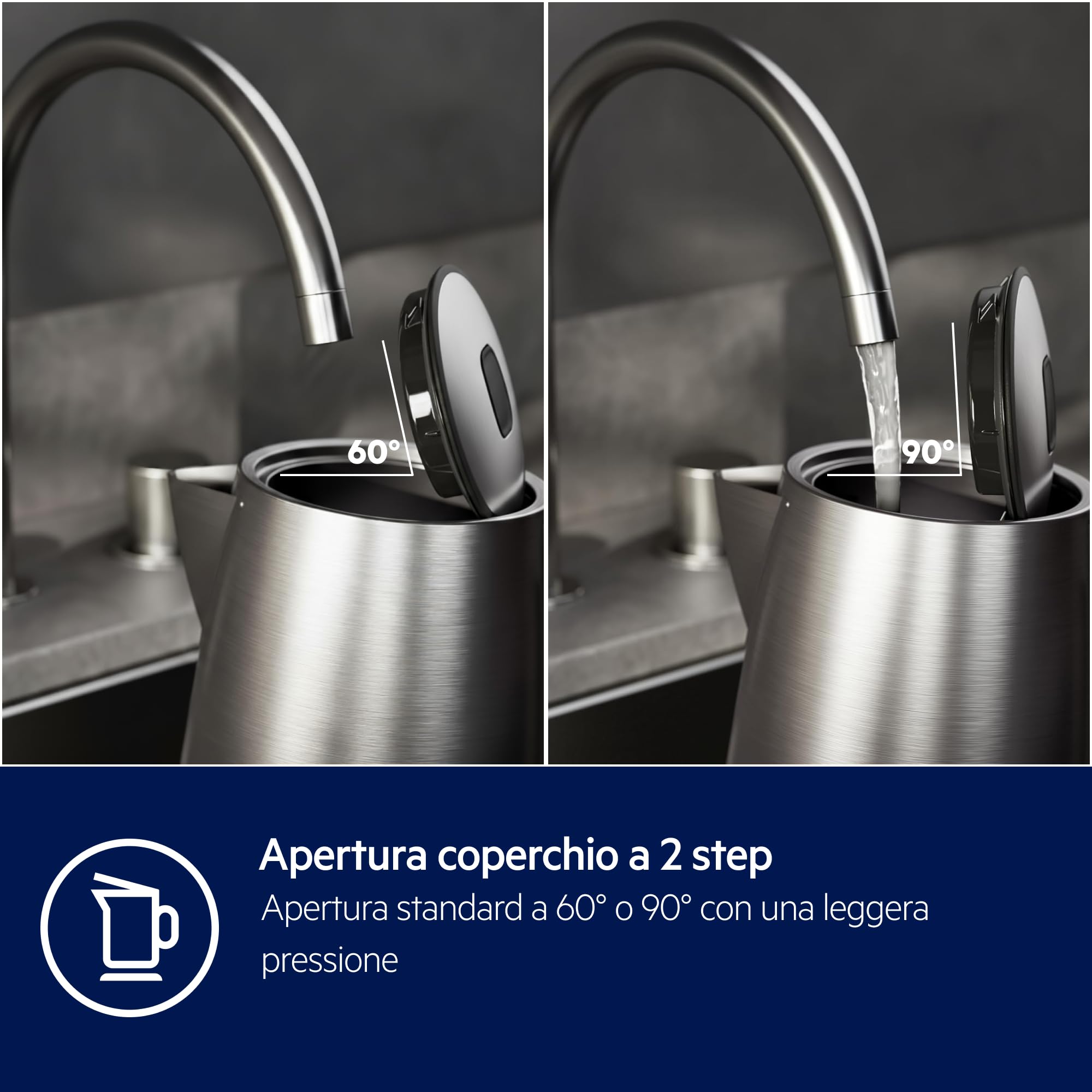 Electrolux E5K1-6ST bollitore elettrico Inox 1,7 L