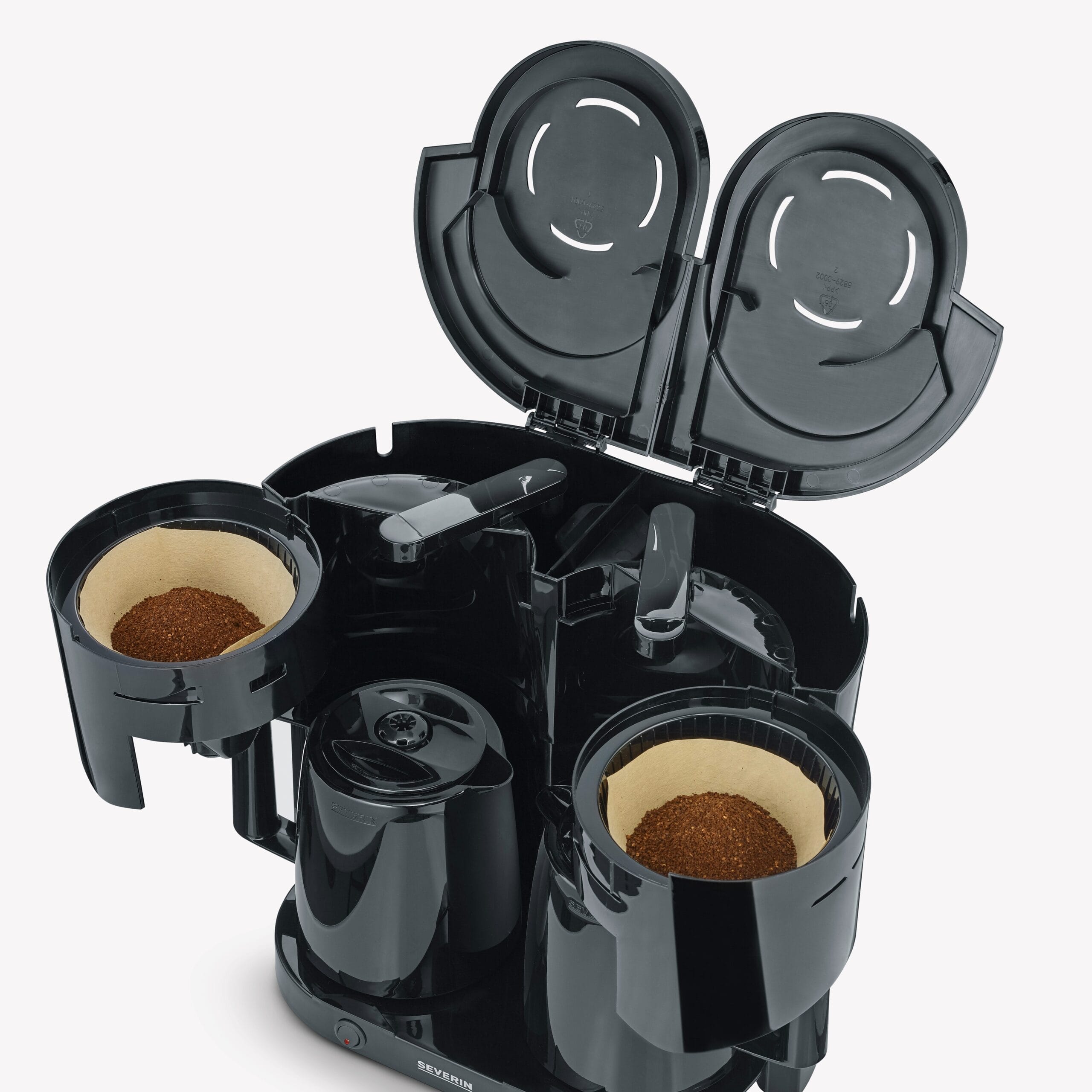 SEVERIN Duo Macchina Caffè Filtro con 2 Caraffe Termiche 16 Tazze