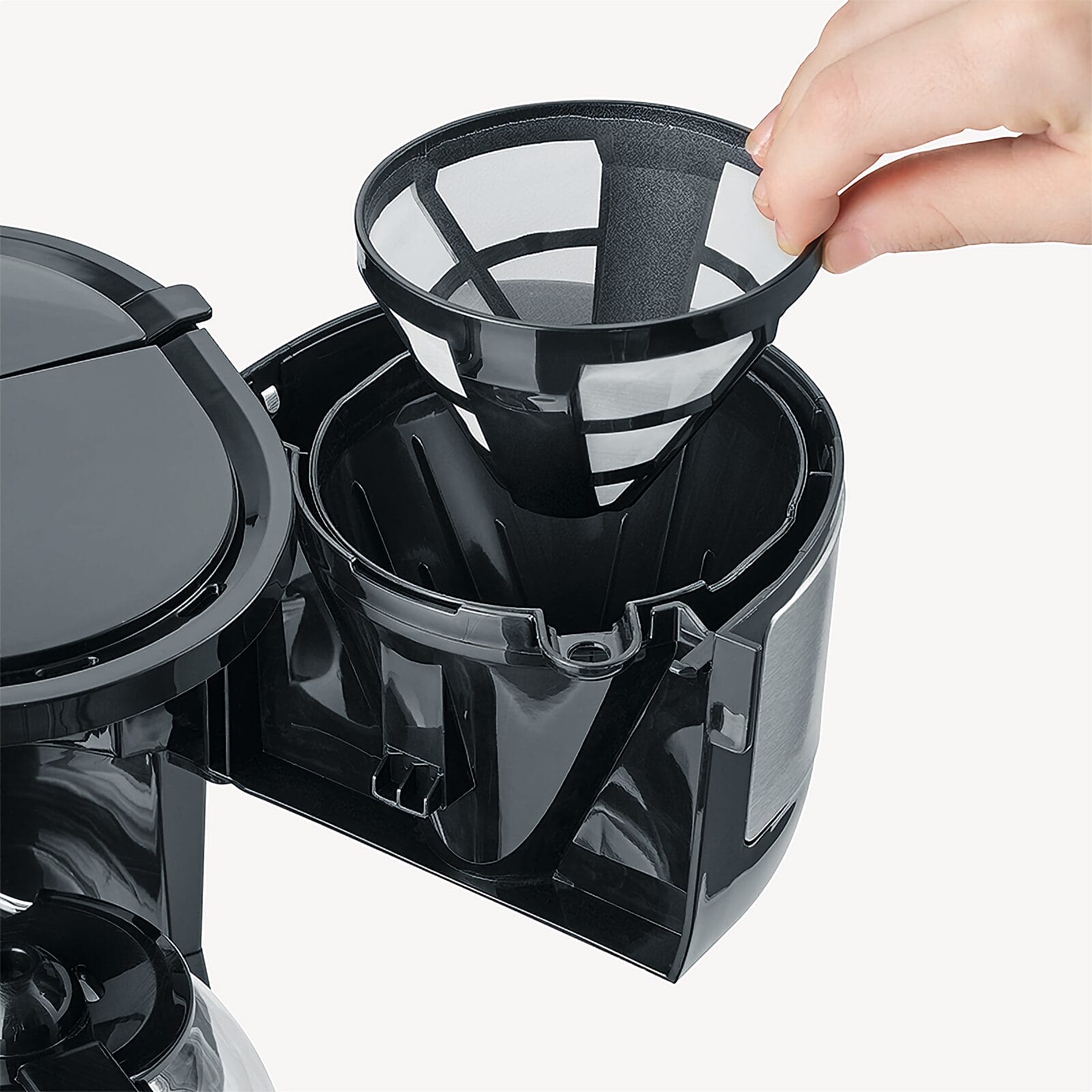 SEVO Macchina Caffè Filtro 4 Tazze Compatta