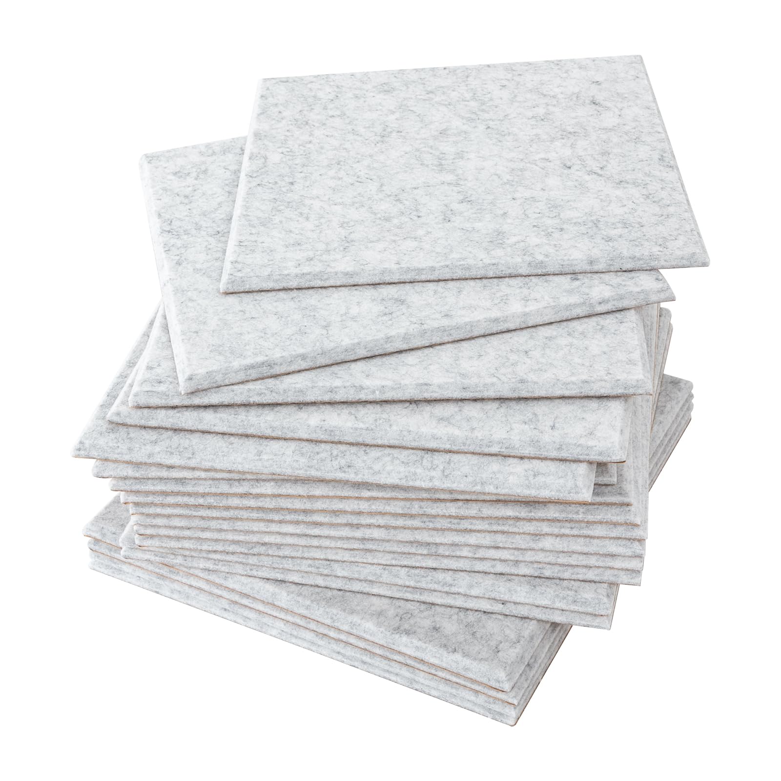 TiryyDrela Pannelli Acustici 30x30 cm Argento 18 Pezzi Fonoassorbenti