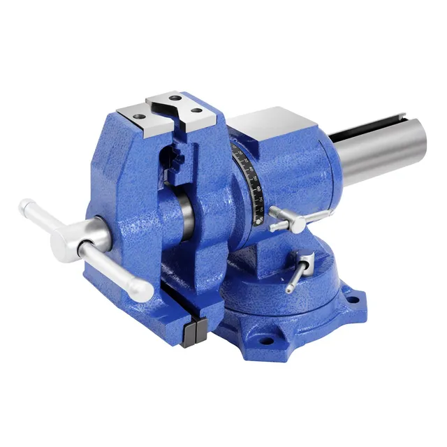 TiryyDrela Morsa da Banco 100 mm Ghisa Base Girevole
