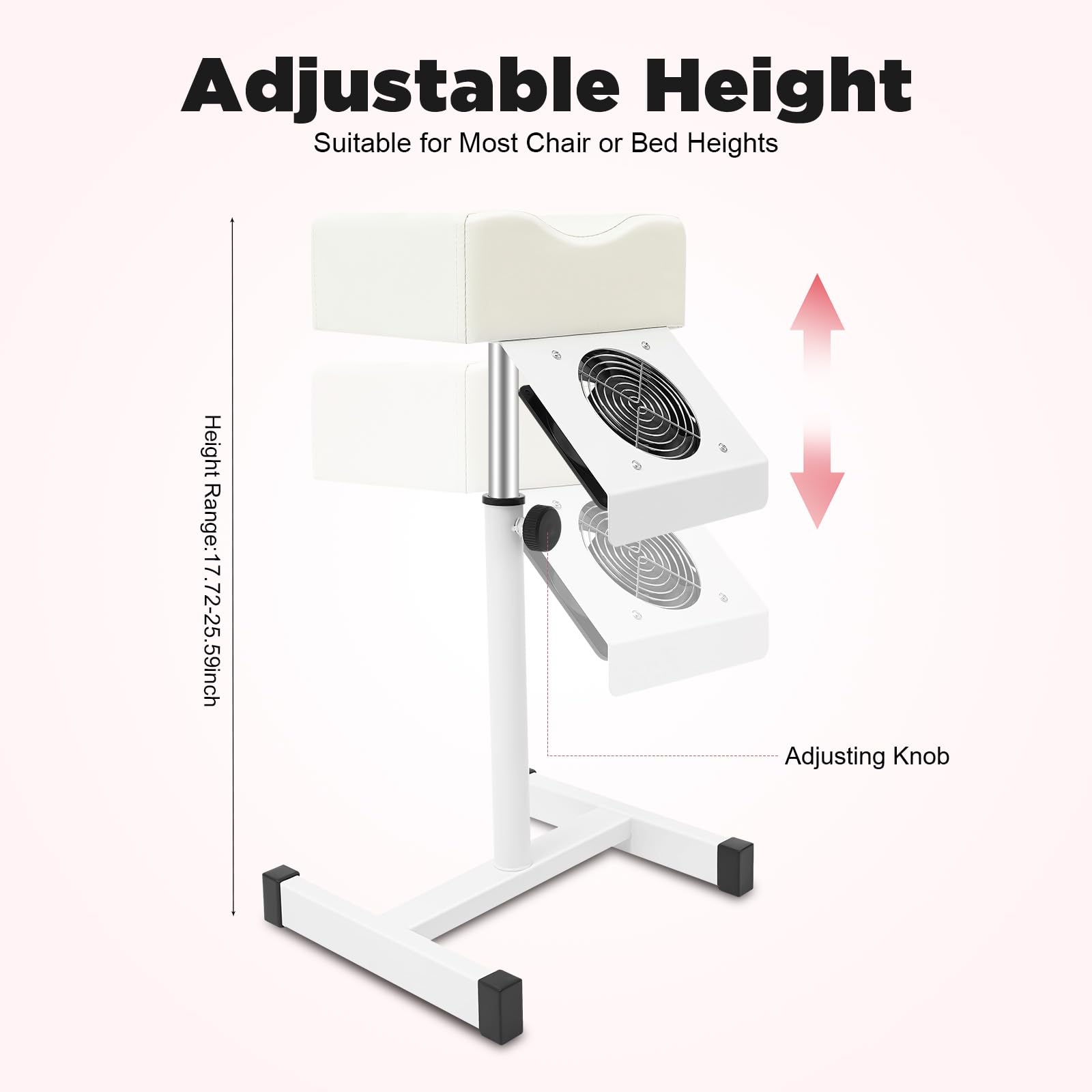 TiryyDrela Sedia Pedicure con Aspiratore 48-68 cm