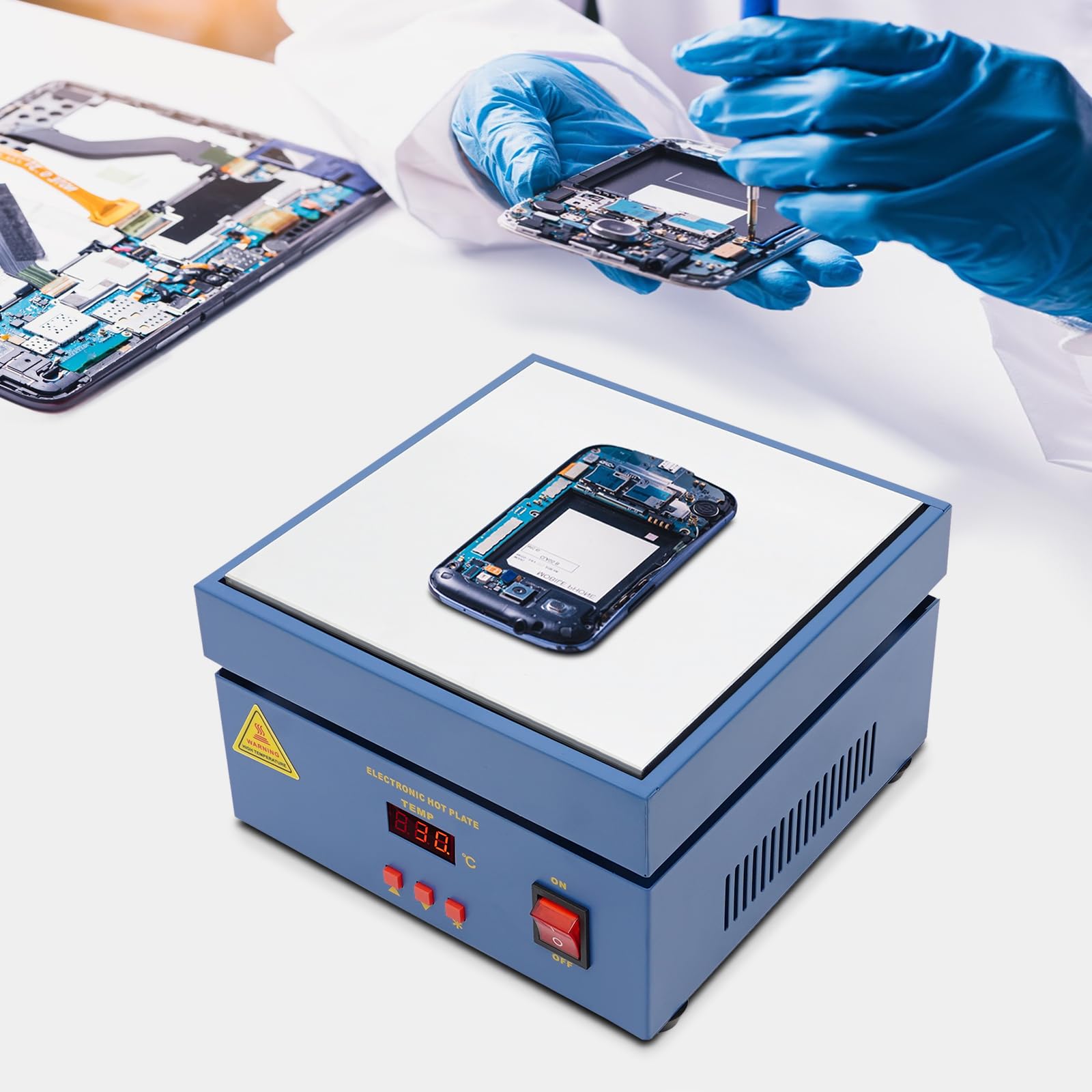 TiryyDrela 800W piastra riscaldante laboratorio 50-400°C