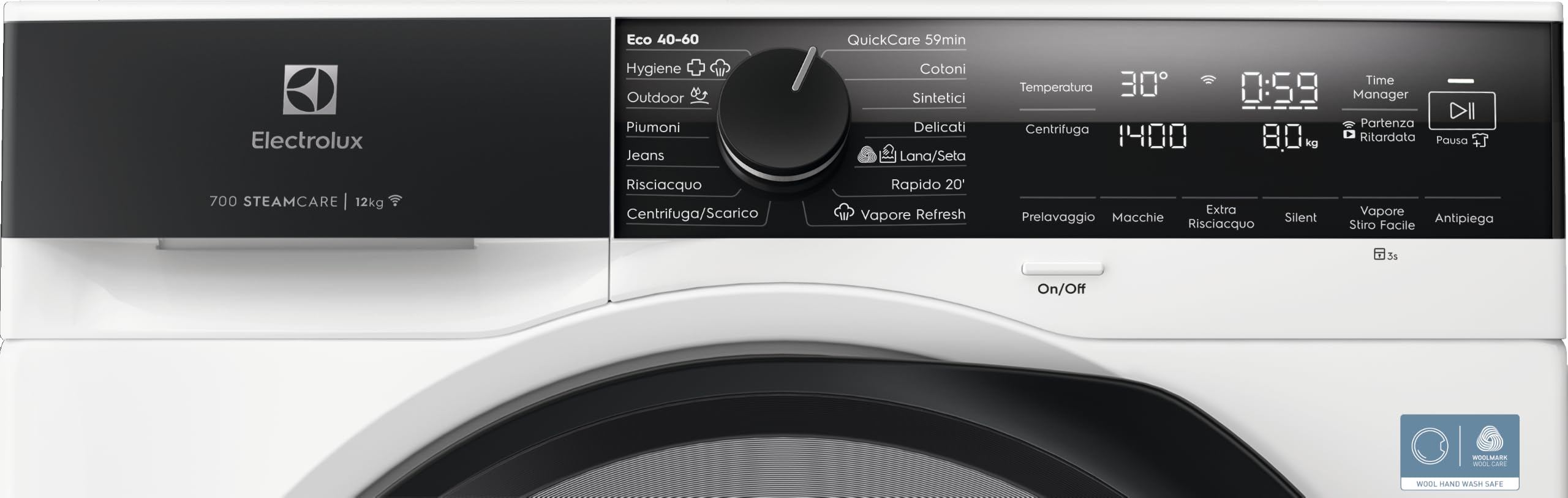 Electrolux SteamCare 700 EW7F412A Lavatrice 12 kg Classe A
