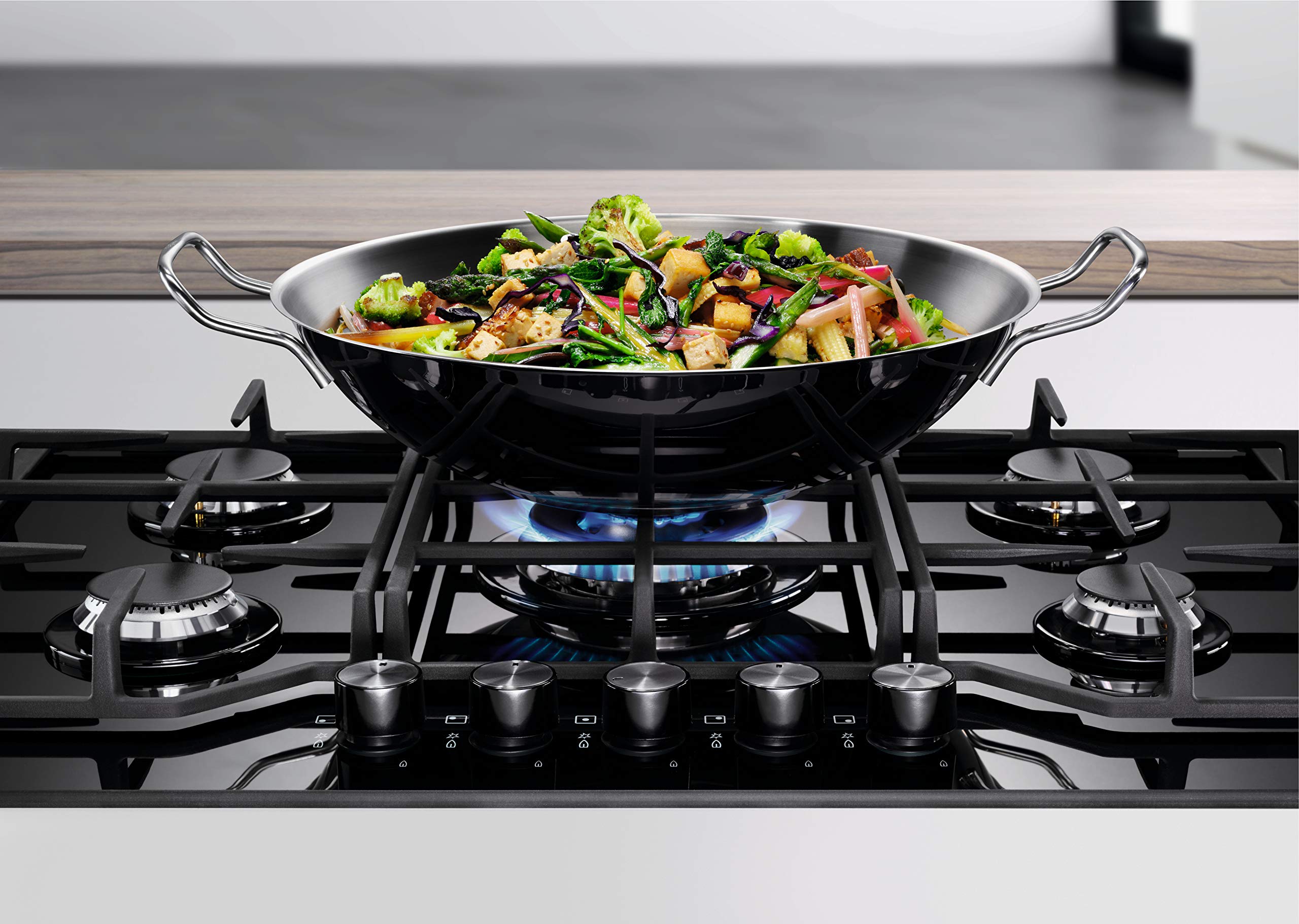 Electrolux Serie 600 EGG7536K piano gas 75 cm nero 5 fuochi