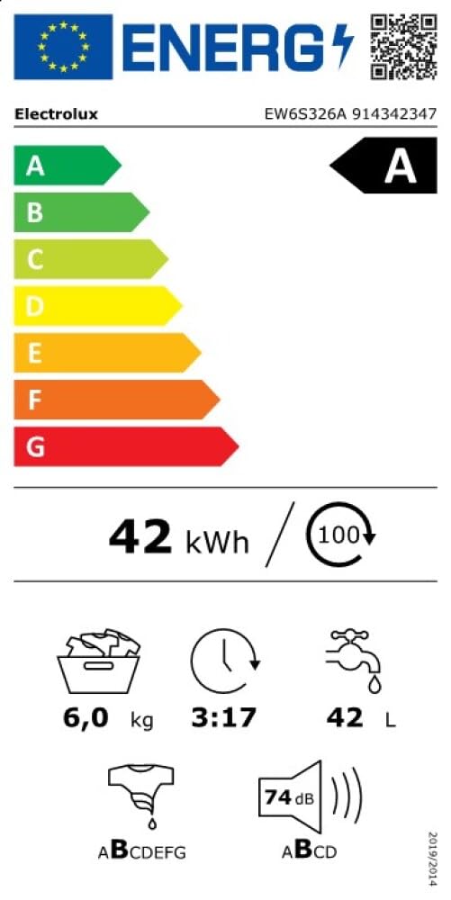 Electrolux PerfectCare 600 EW6S326A lavatrice slim 6 kg classe A