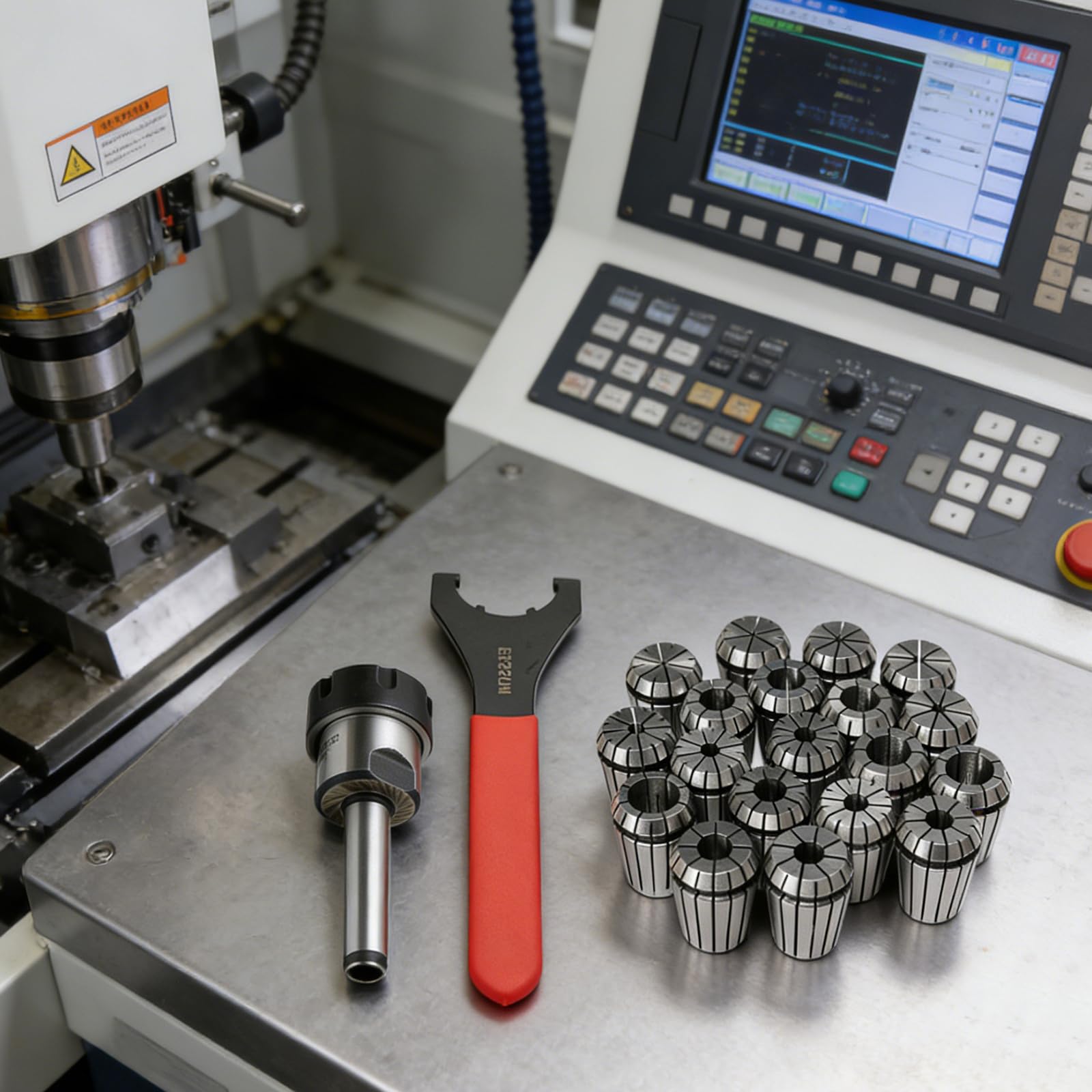 TiryyDrela Set Pinze ER32 19 Pezzi 2-20 mm Precisione