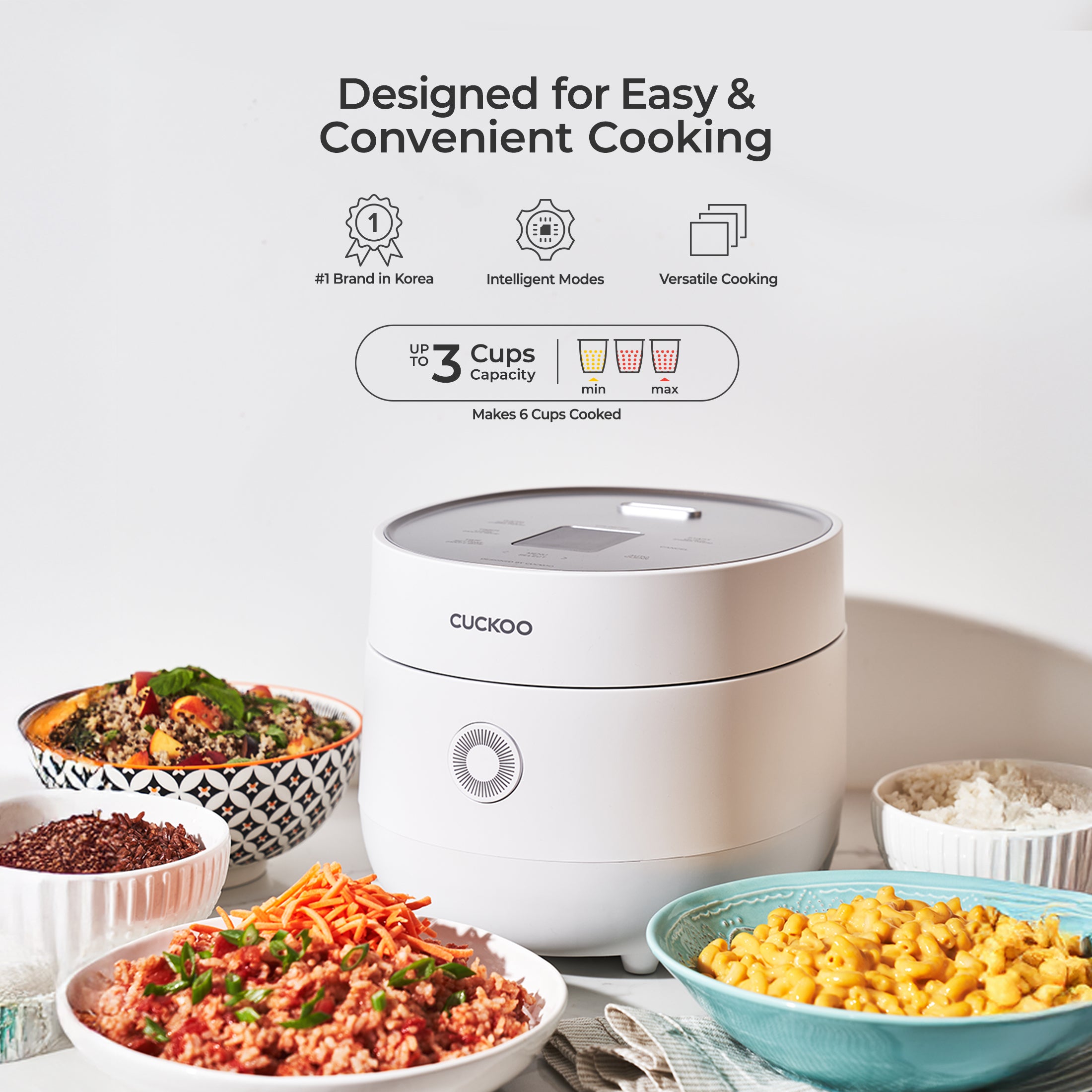CUCKOO Micom CR-0375F cuociriso 3 tazze multicook