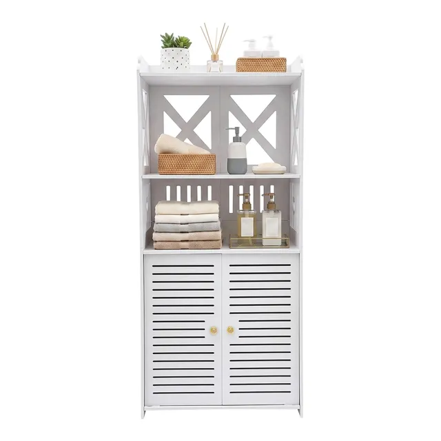 TiryyDrela mobile colonna bagno bianco stretto 40x90 cm