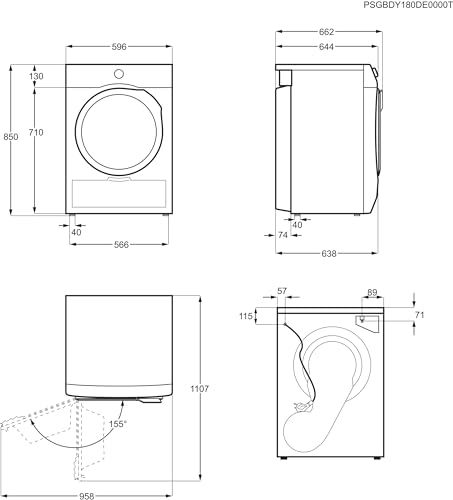 Electrolux PerfectCare 700 EW7HA482 asciugatrice 8 kg A++ bianca