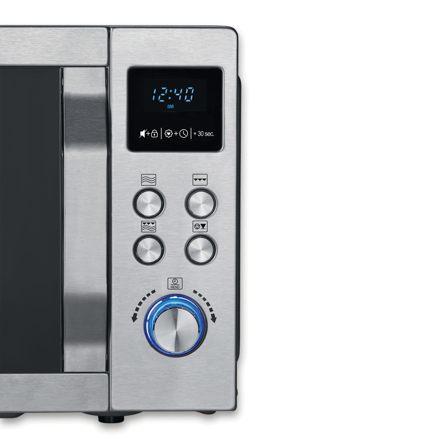 SEVO microonde con grill 2 in 1 acciaio 8 programmi