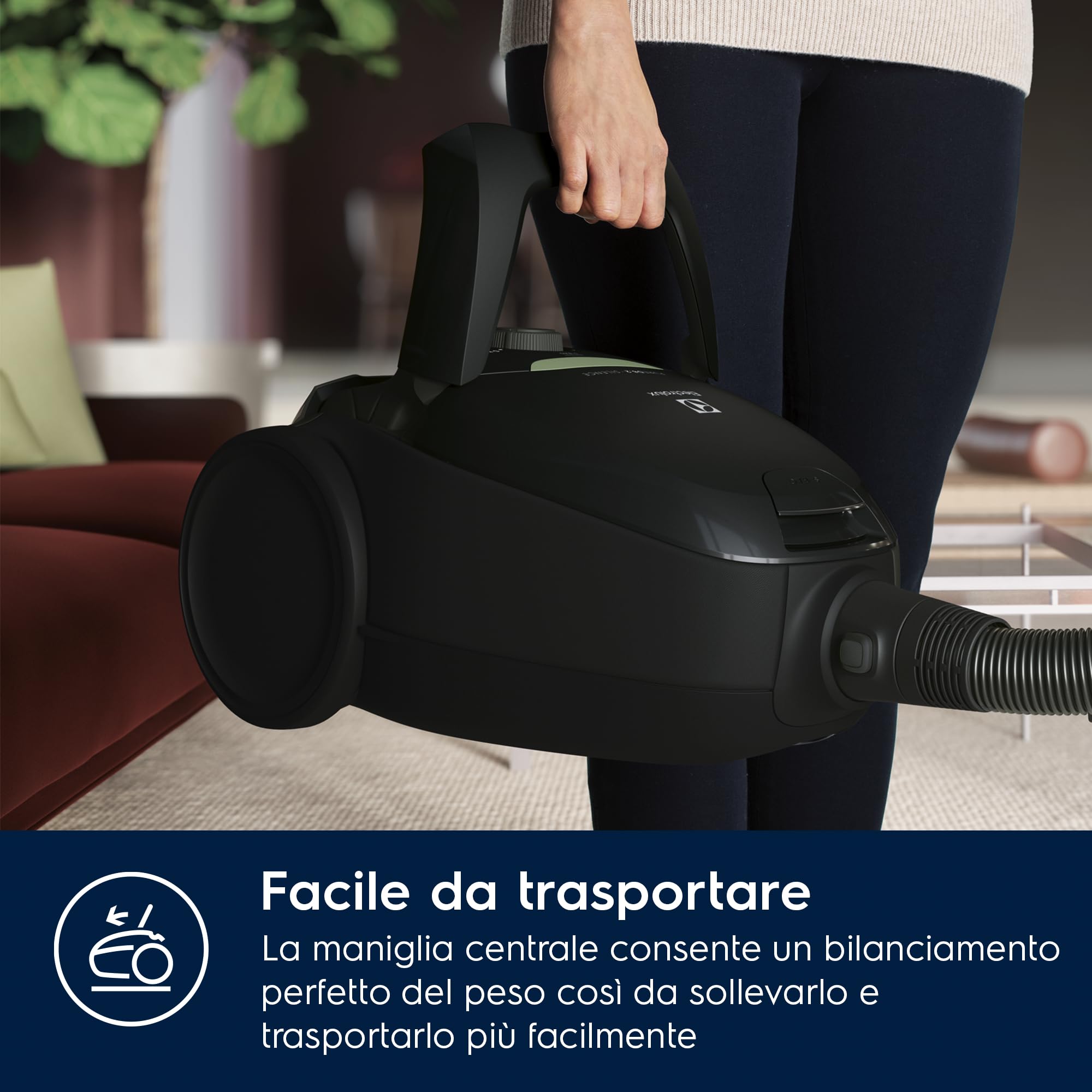 Electrolux Pure D8.2 PD82 aspirapolvere con sacco nero 3,5 L