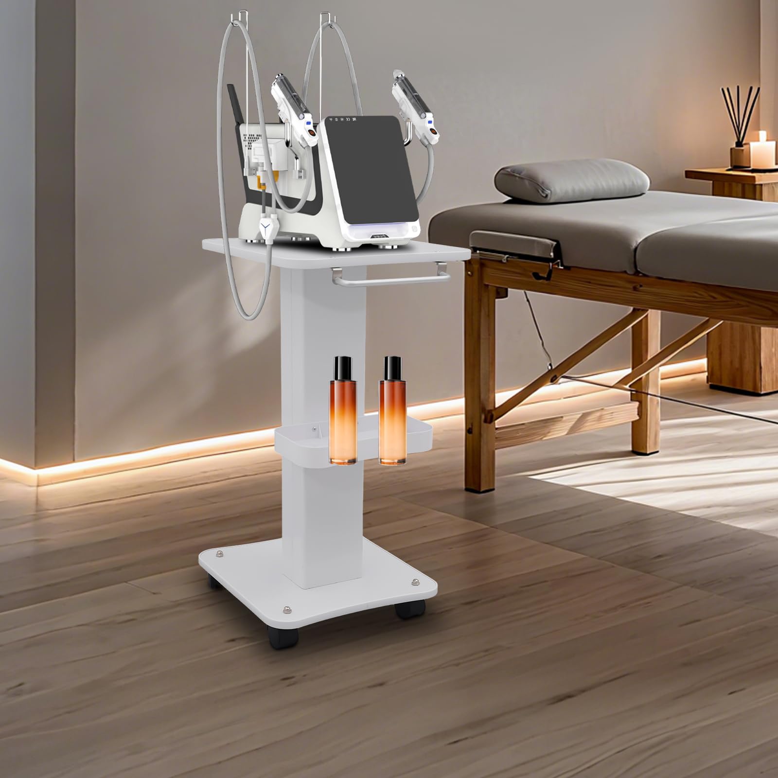 TiryyDrela Carrello Estetico 3 Ripiani Bianco 40kg