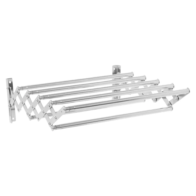 TiryyDrela Stendibiancheria Parete Acciaio Inox 7 Barre 40 kg