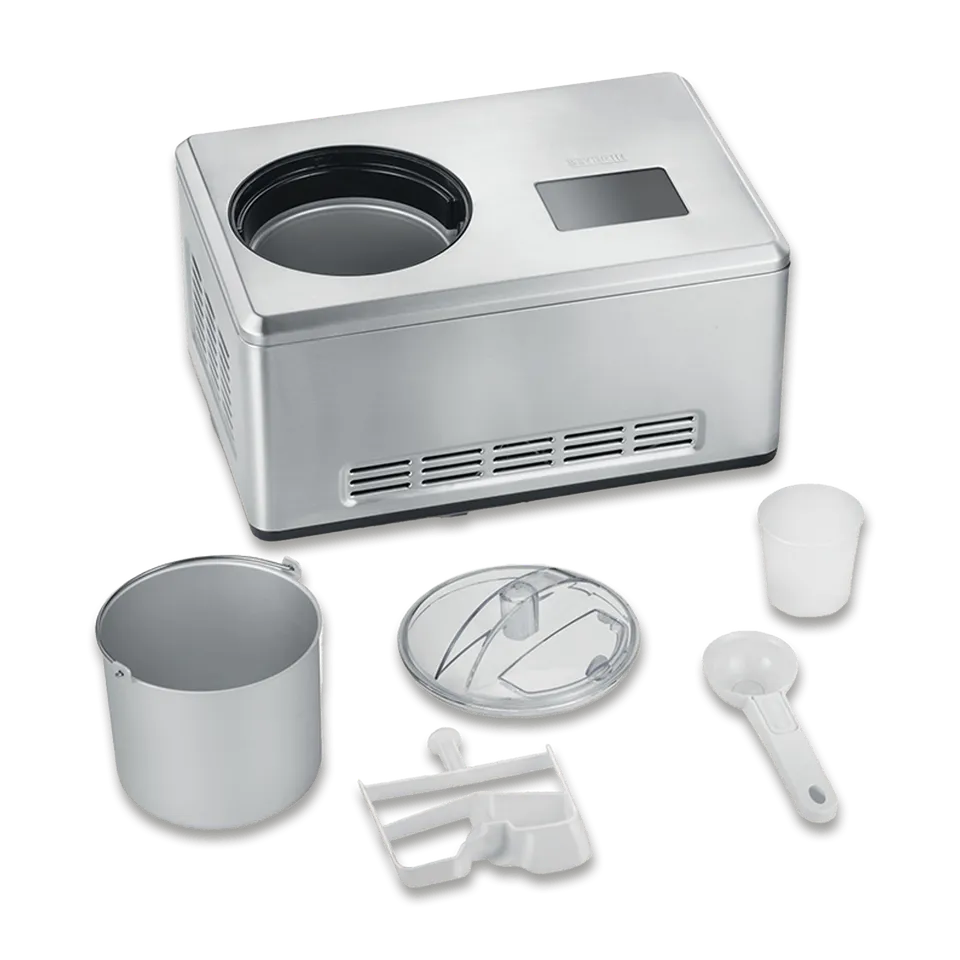 SEVO 2-in-1 Gelatiera con Yogurtiera 2 Litri Acciaio