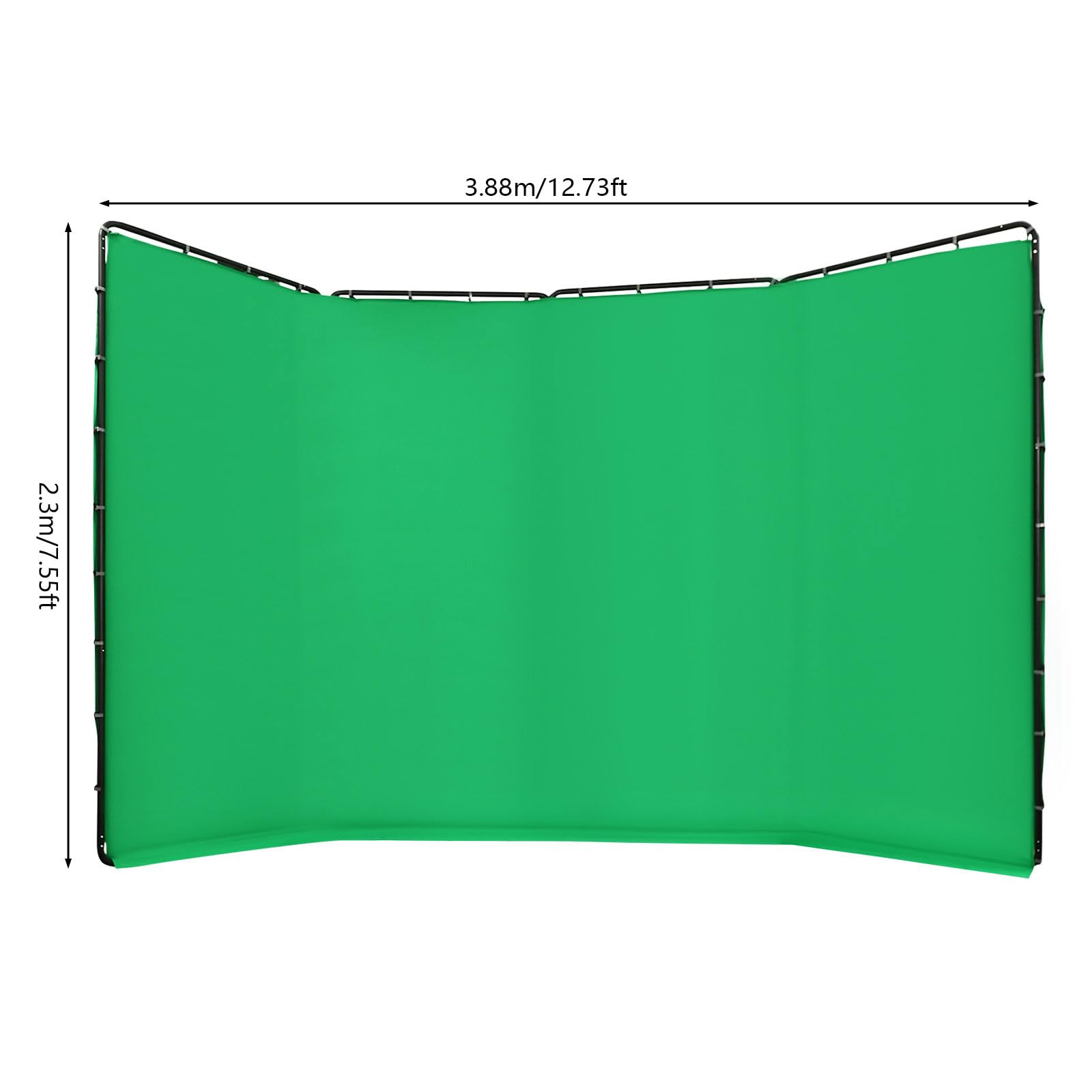 TiryyDrela Green Screen Sfondo Verde Fotografico Kit 4x2,4m