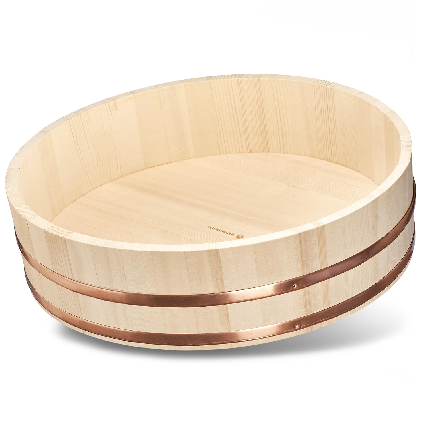 Reishunger Hangiri Ciotola Legno Sushi 30 cm