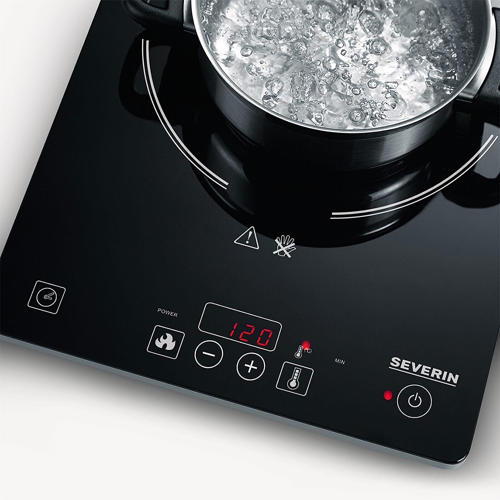 SEVO Piastra a induzione singola vetroceramica timer 80 min
