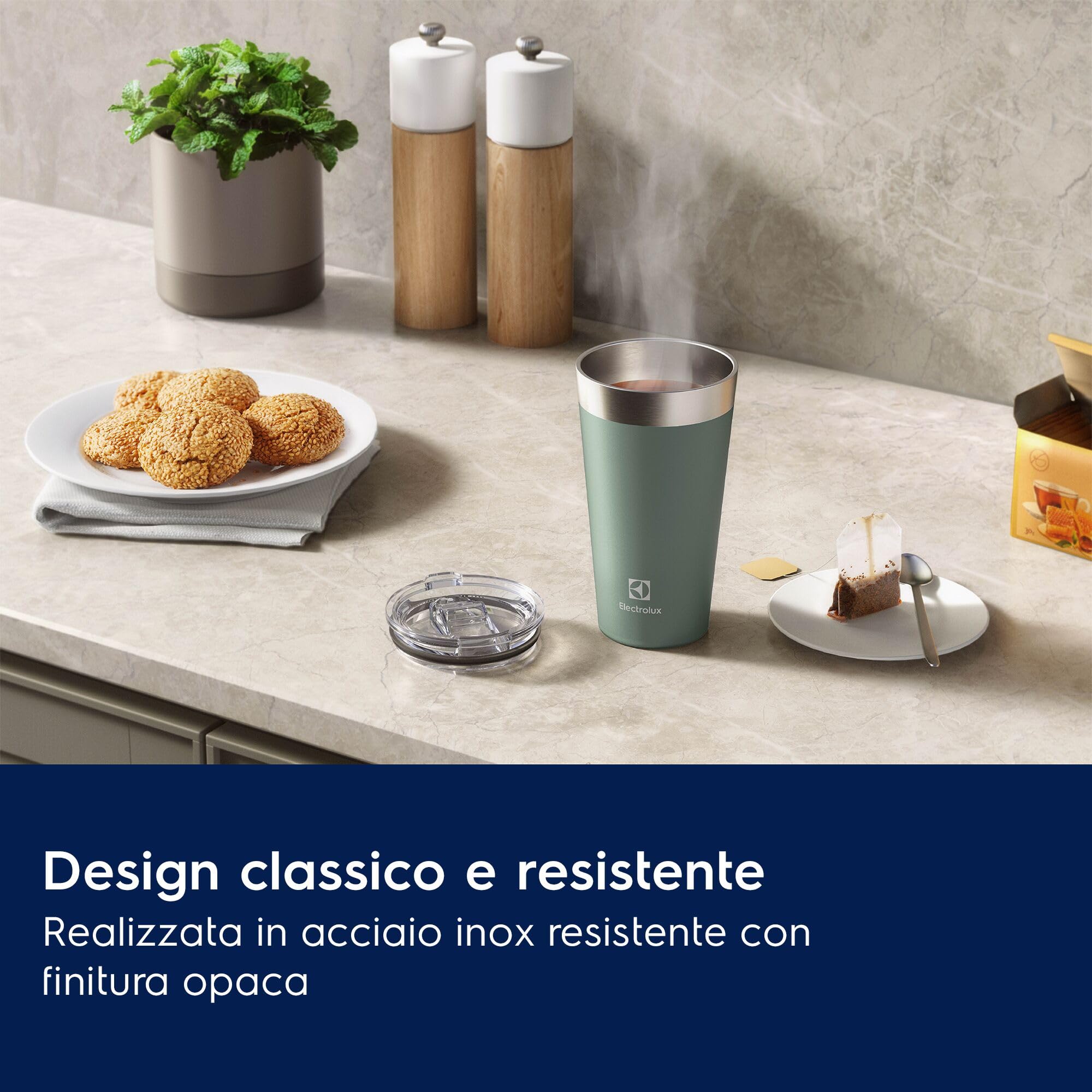 Electrolux ETHC01 tazza termica 560 ml verde salvia