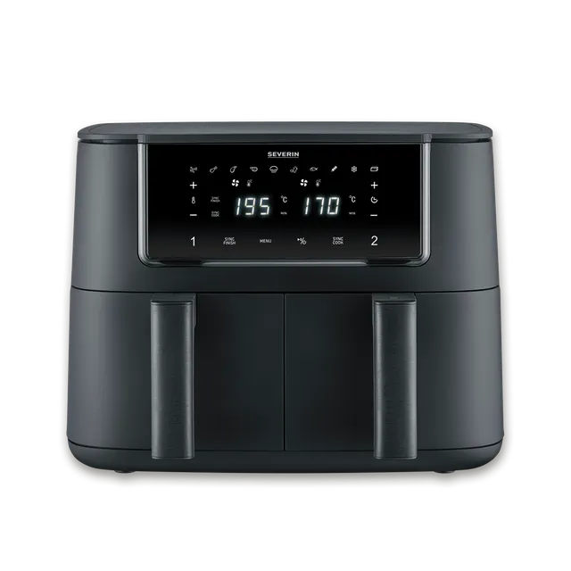 SEVO Black Line Dual friggitrice ad aria 8 L 10 programmi