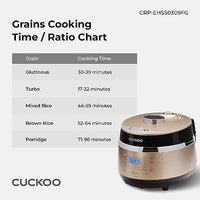 Cuckoo CRP-EHSS0309F cuociriso elettrico 3 tazze IH