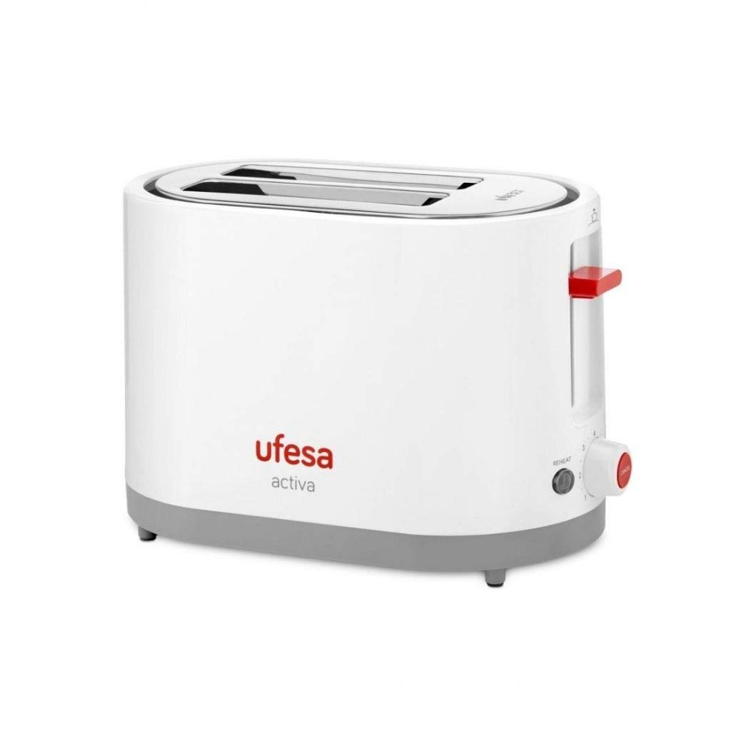 Ufesa TT7385 tostapane 2 fette bianco-rosso 750W