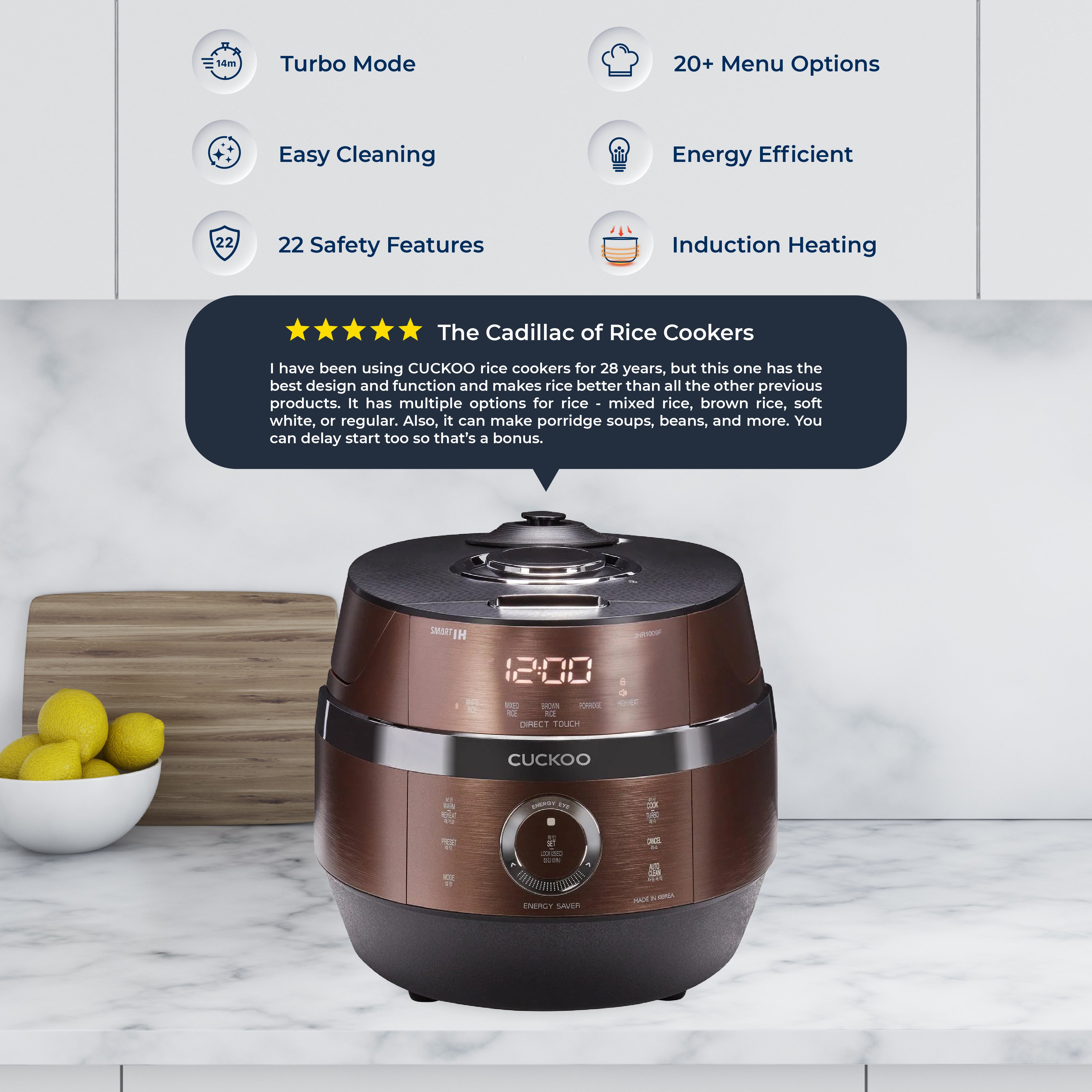 Cuckoo CRP-JHR1009F cuociriso IH 10 tazze