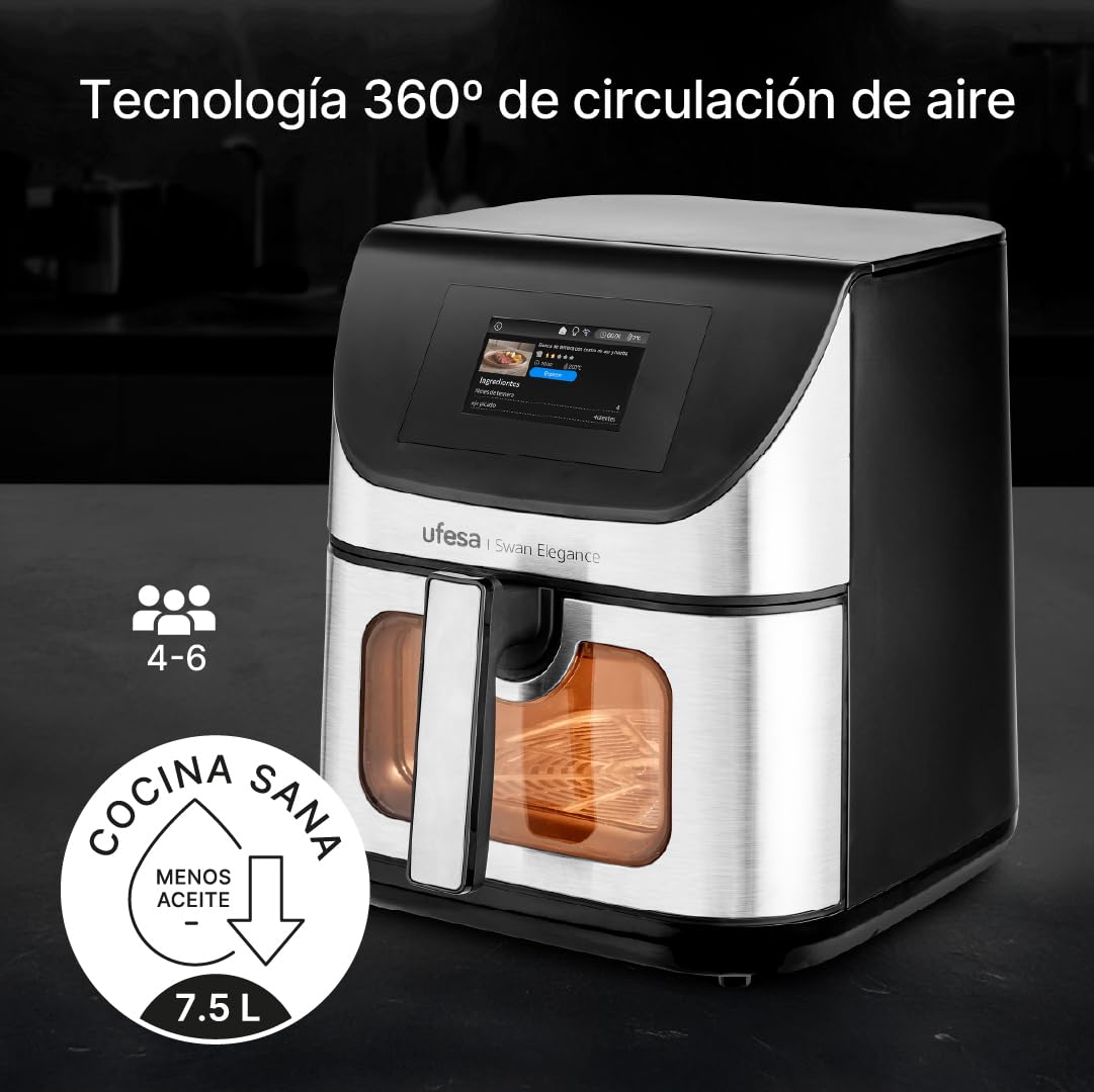 Ufesa Swan Elegance friggitrice ad aria 8 L TFT Digital