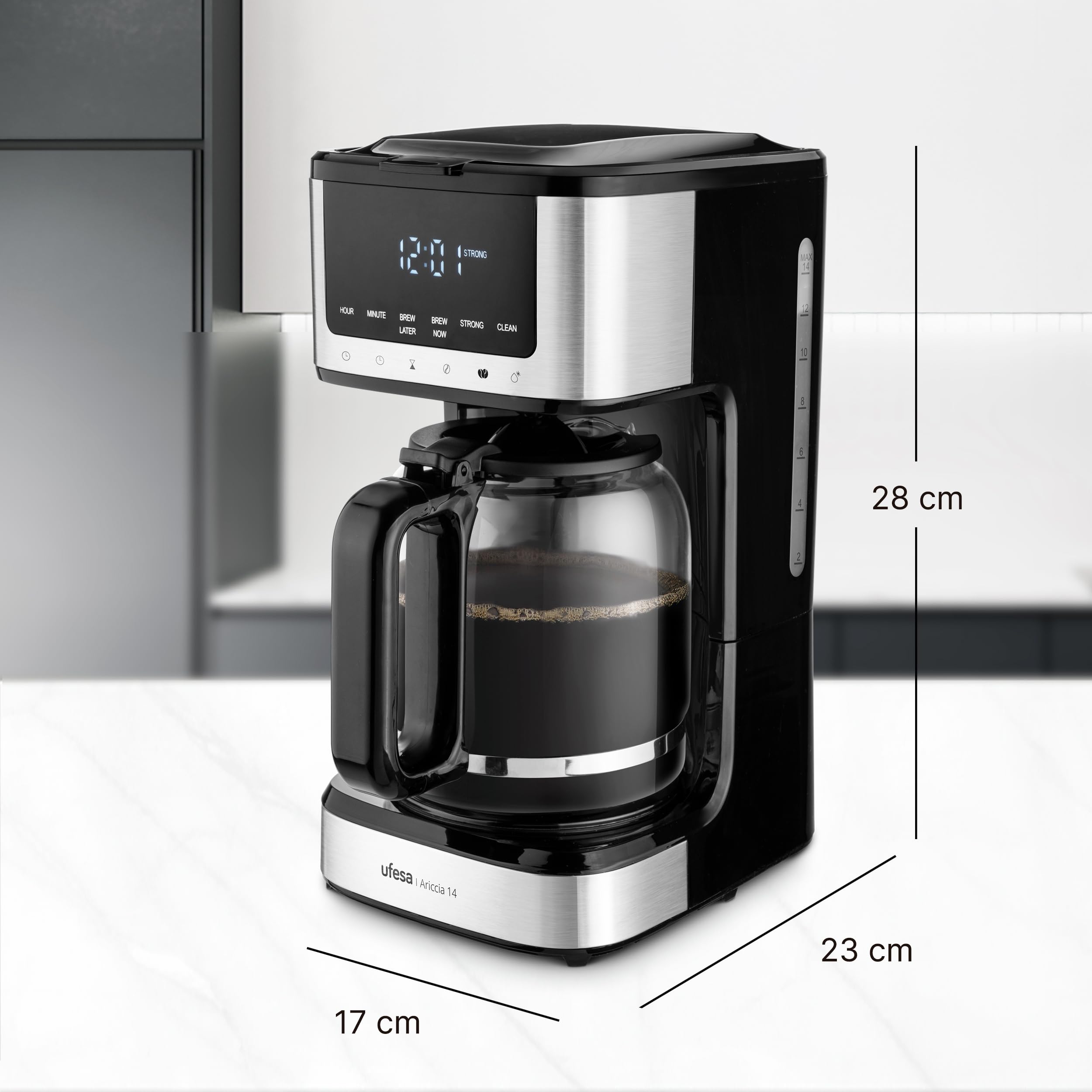 Ufesa Ariccia Macchina Caffè Filtro 14 Tazze 1,8 L