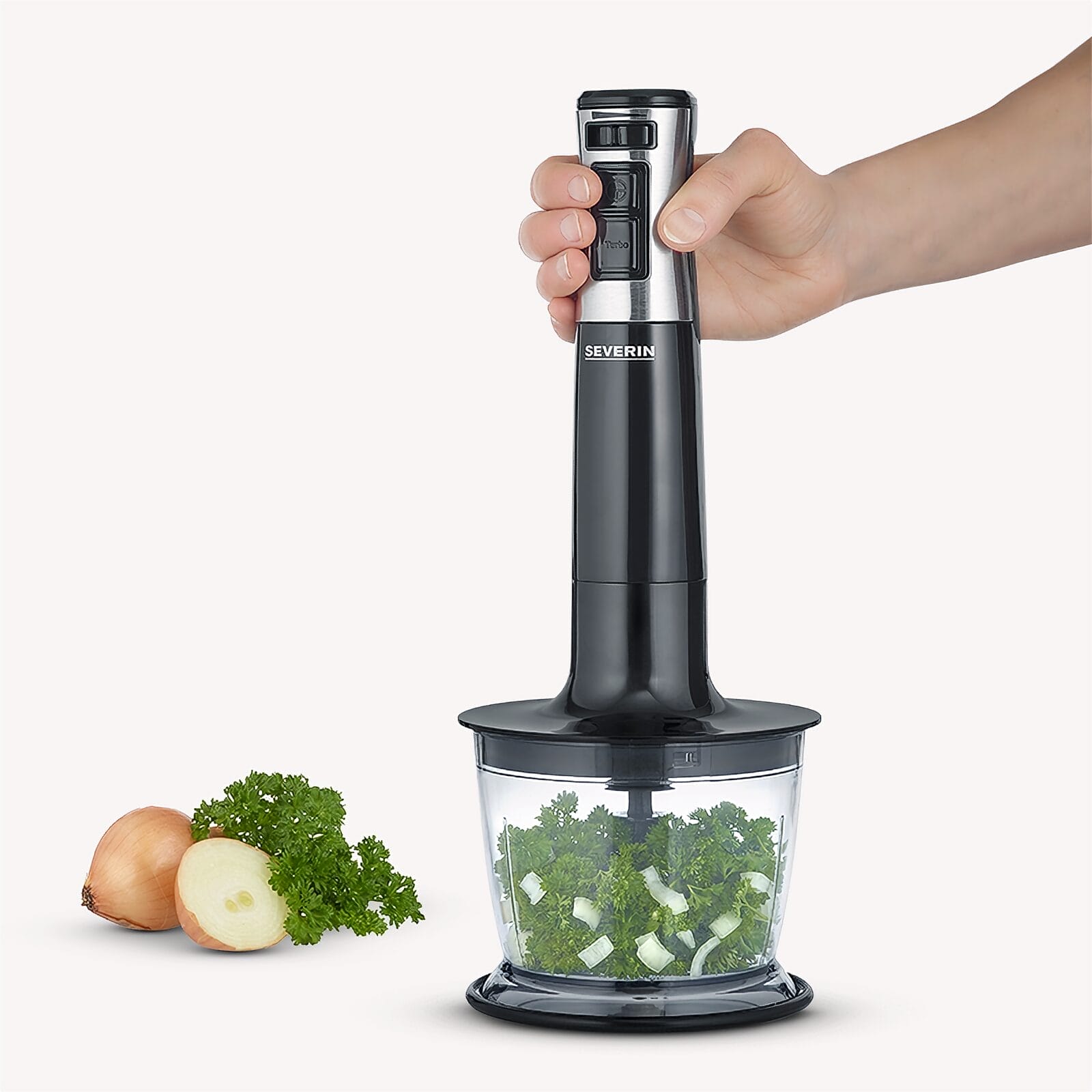 SEVERIN Frullatore a Immersione 600 W con Tritatutto