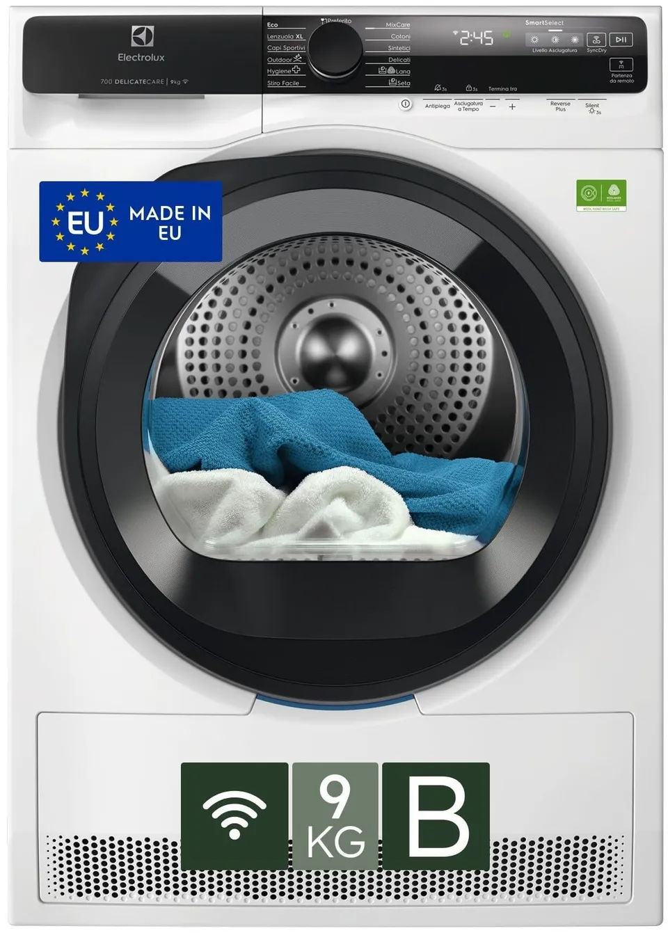 Electrolux EW7H59B asciugatrice 9 kg pompa di calore B