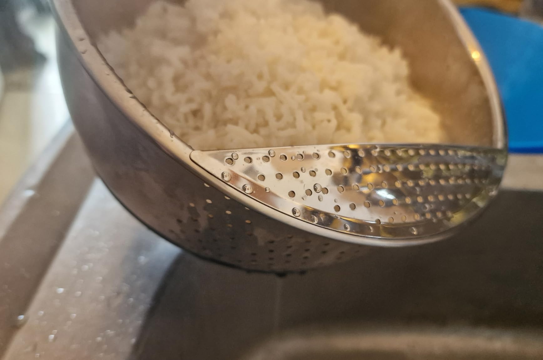 Reishunger Ciotola Riso Acciaio Inox Argento Antiscivolo